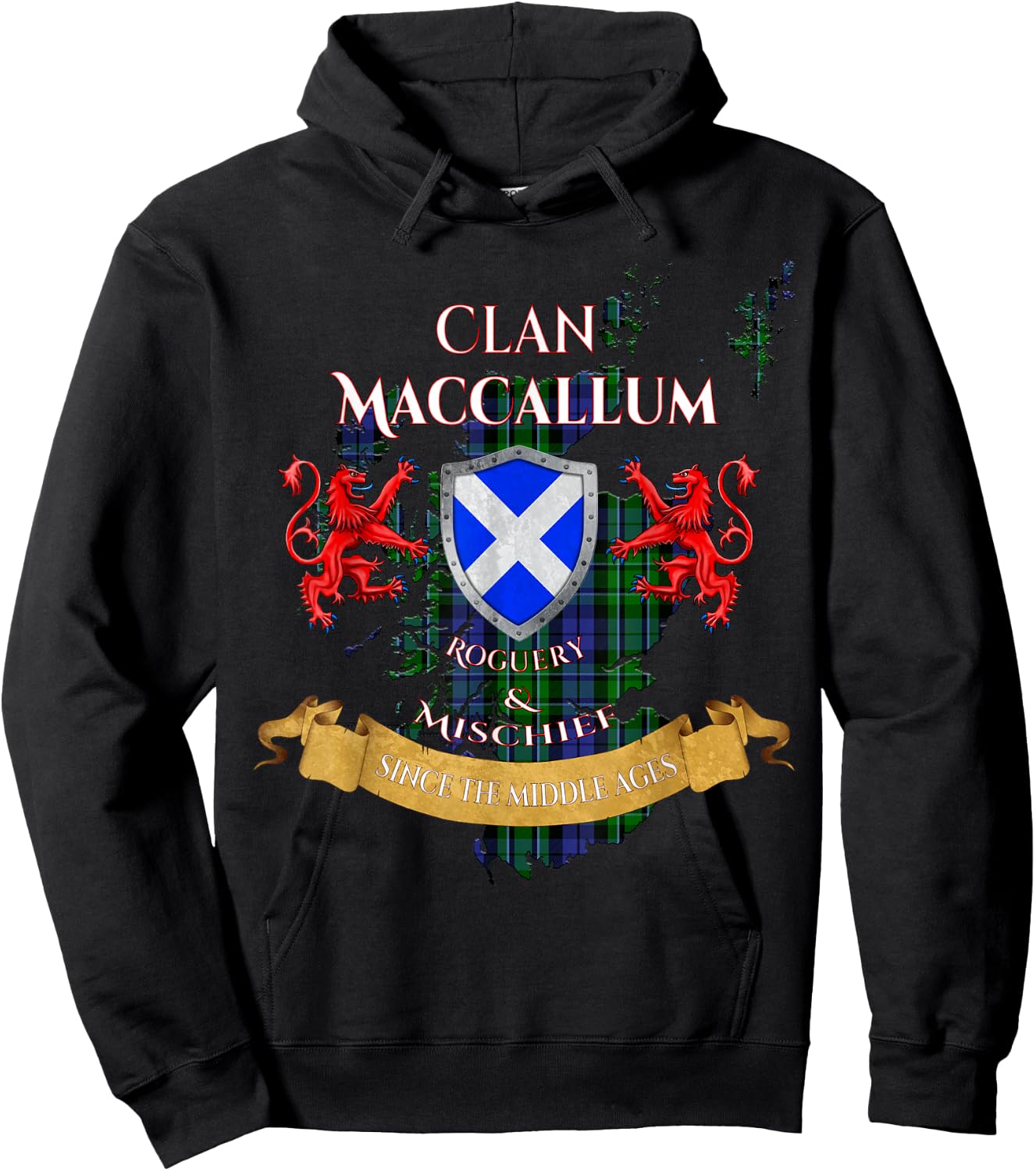 MacCallum Scottish Family Clan Middle Ages Mischief Hoodie - Hoodie | Black
