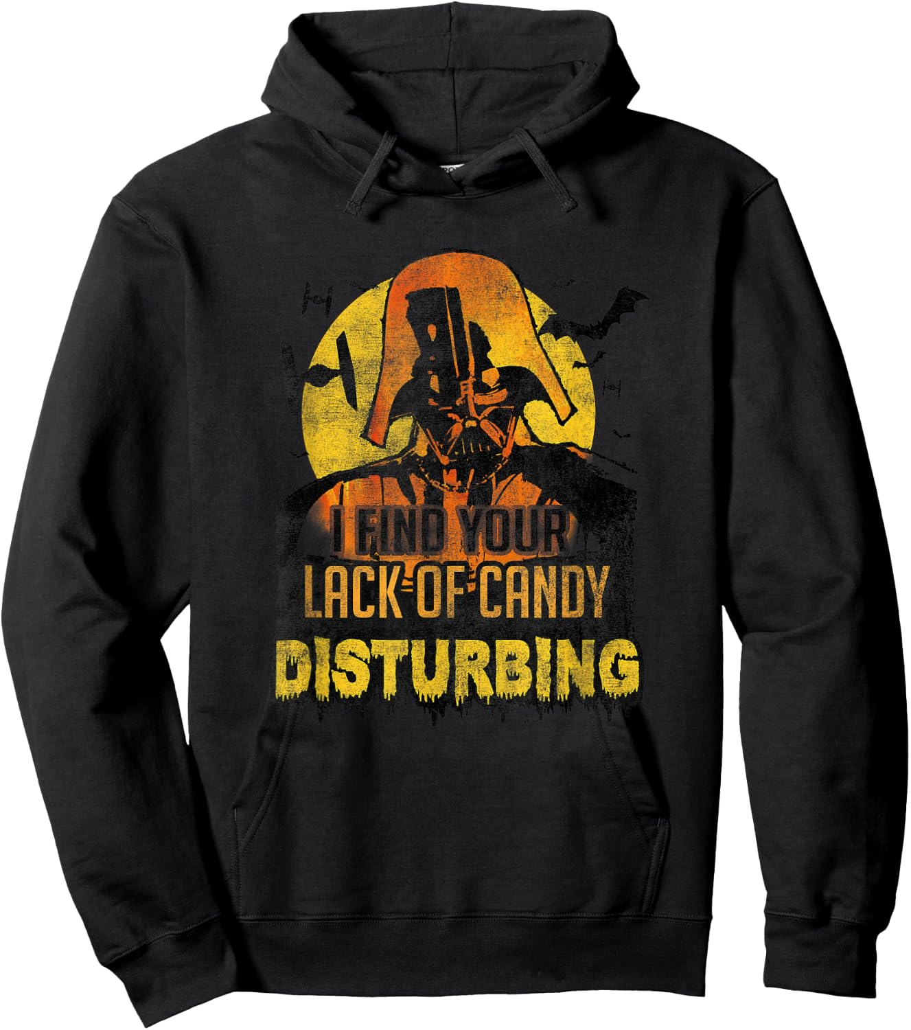 Star Wars Halloween Your Lack Of Candy Is Disturbing Retro Hoodie - Hoodie | Black