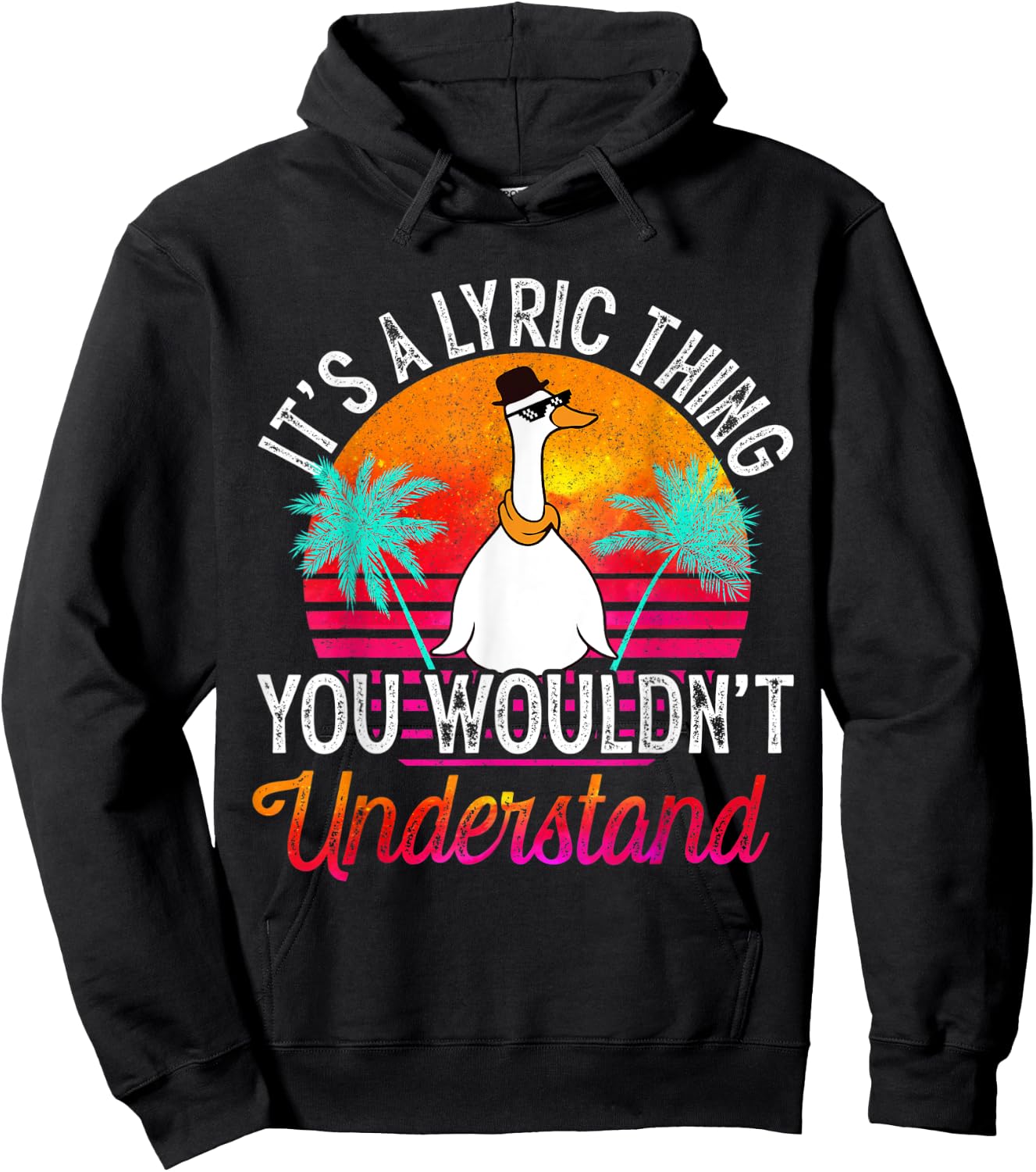 It's A Lyric Thing You Wouldn't Understand Funny Lyric Name Hoodie - Hoodie | Black