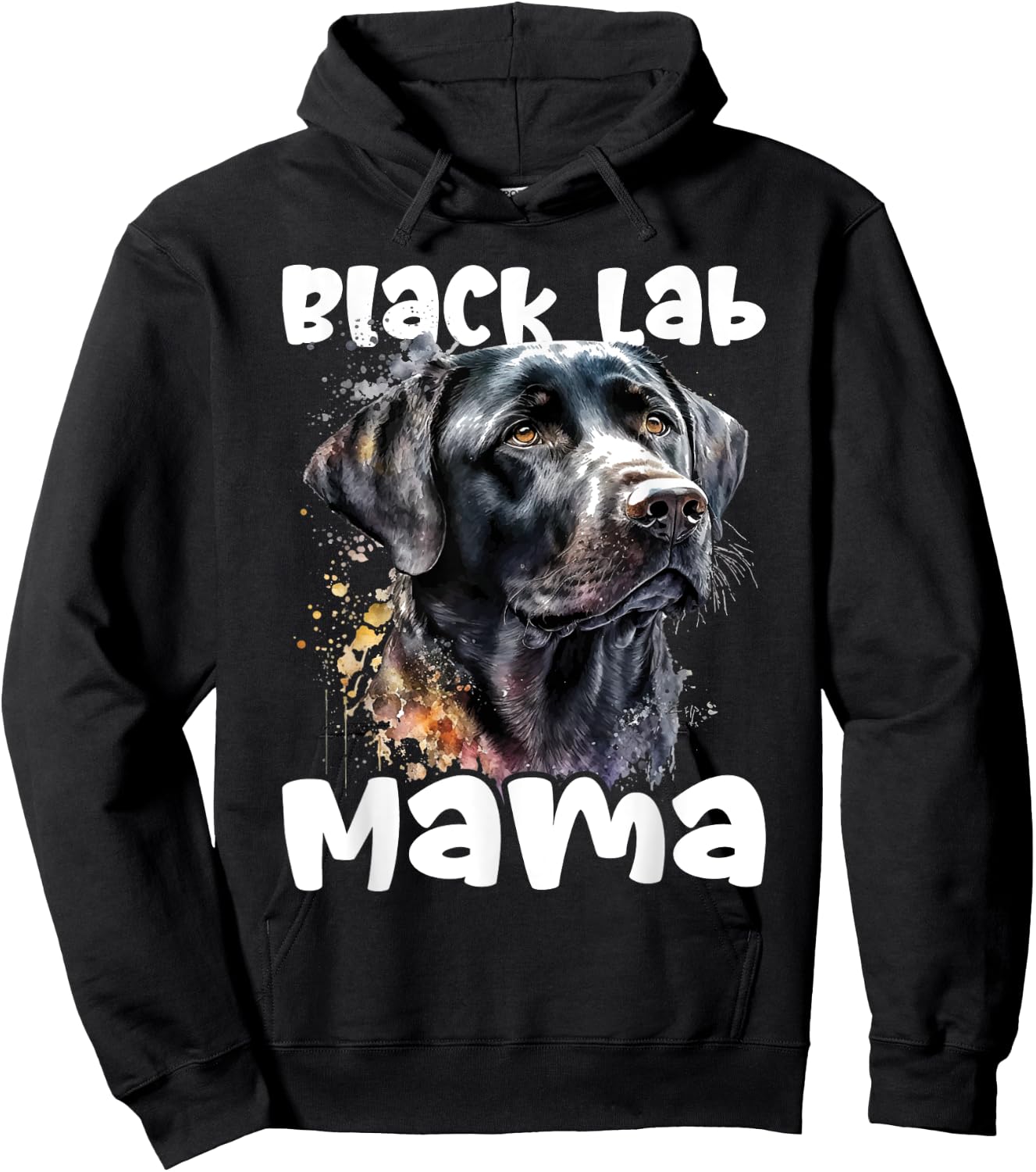 Black Lab Mama - Mother's Day Labrador Retriever Dog Owner Men Women Kids Hoodie - Hoodie | Black