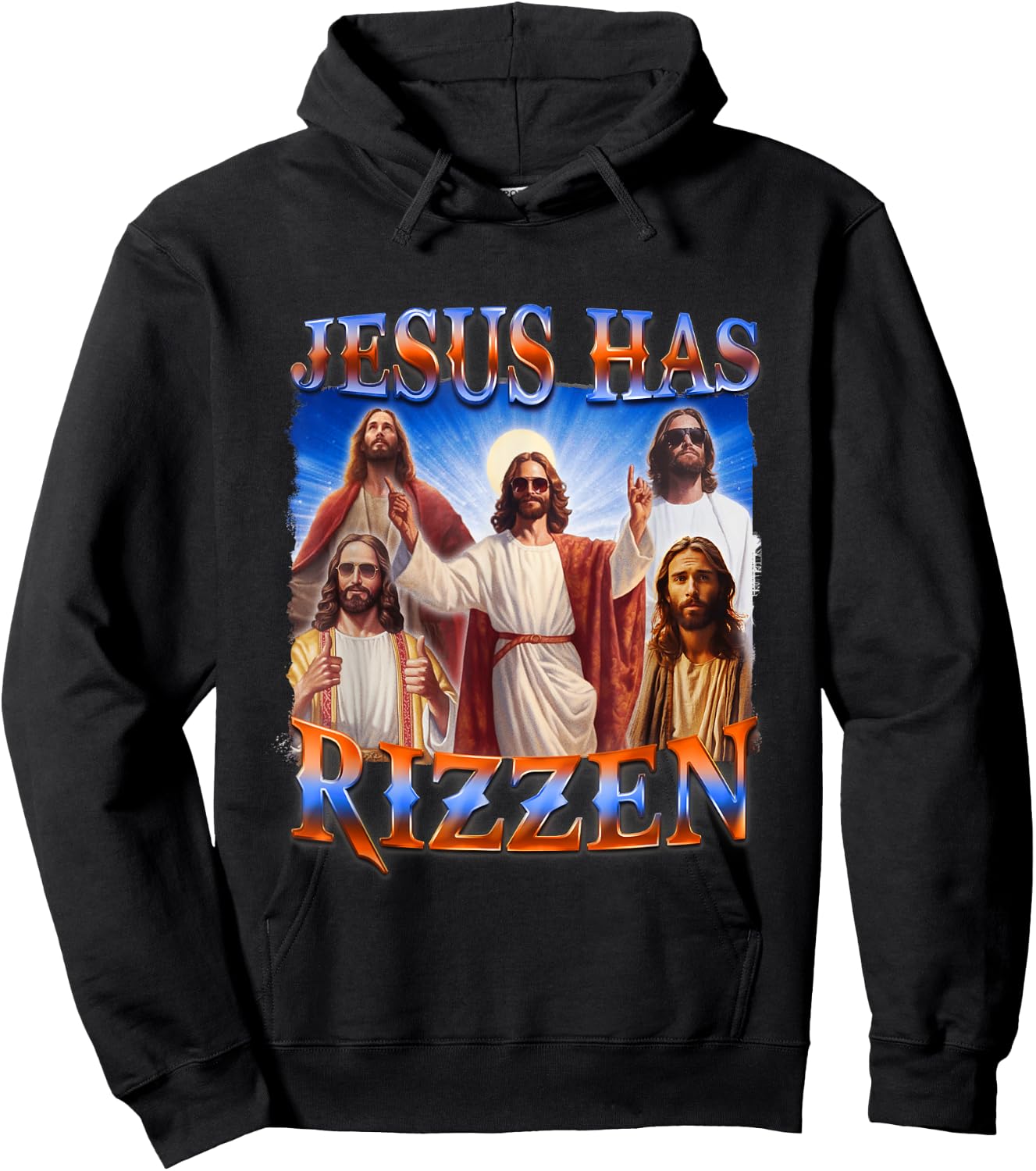 Jesus Has Rizzen Christian Men Women Bible Faith Hoodie - Hoodie | Black