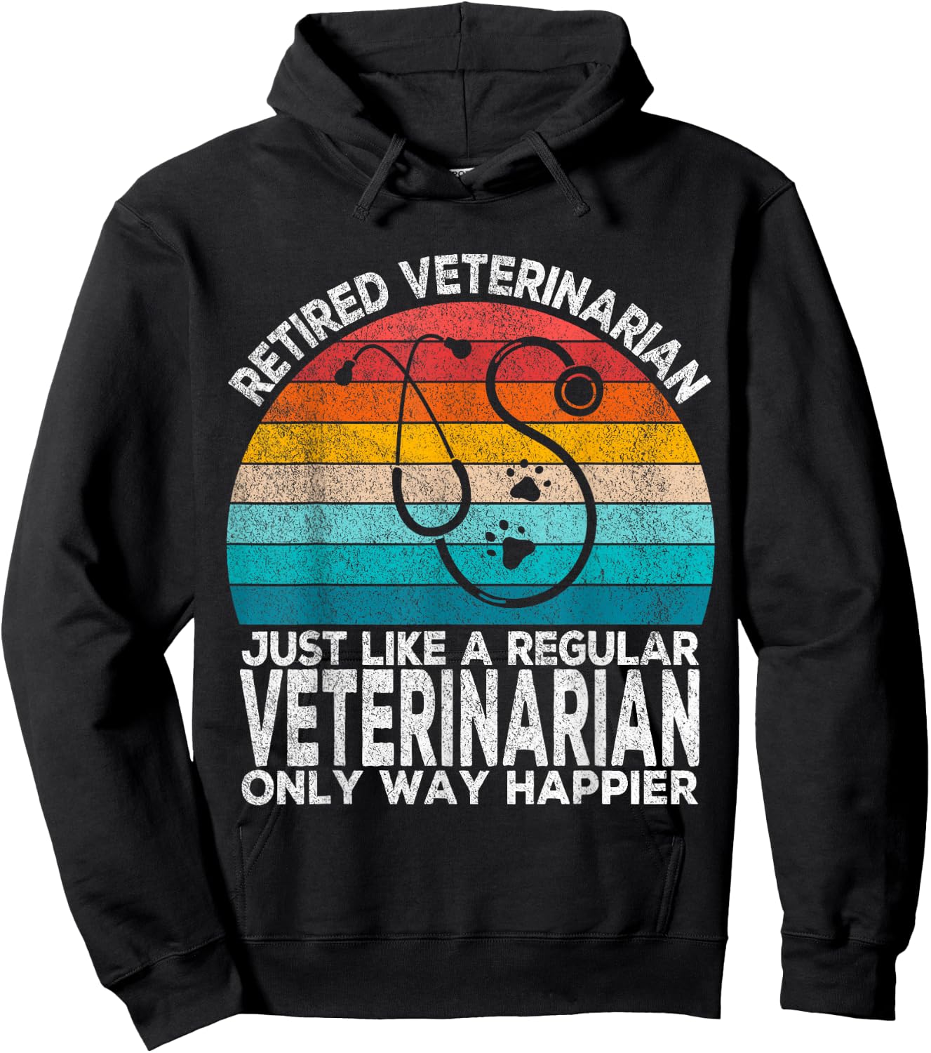 Retired Veterinarian Just Like A Normal Veterinarian Vet Hoodie - Hoodie | Black