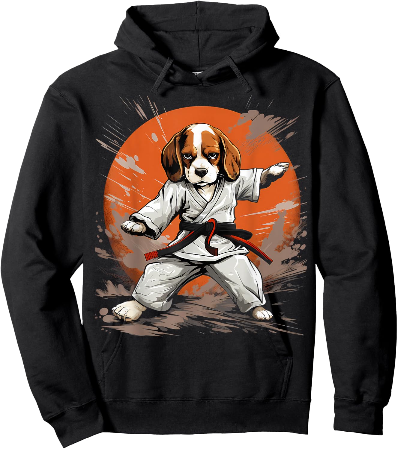 MMA Beagle Dog Karate Hoodie - Hoodie | Black