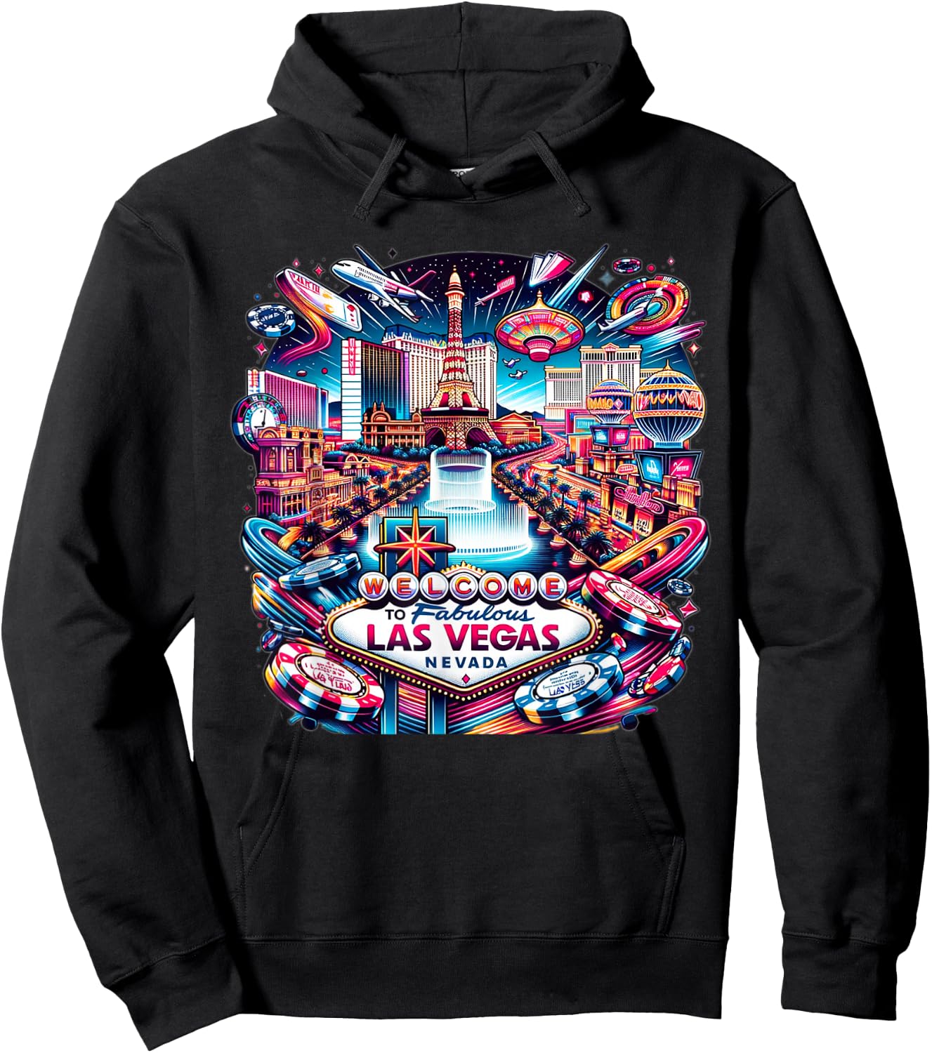 New LAS VEGAS Love Baby for Holidays in Las Vegas Souvenir Hoodie - Hoodie | Black