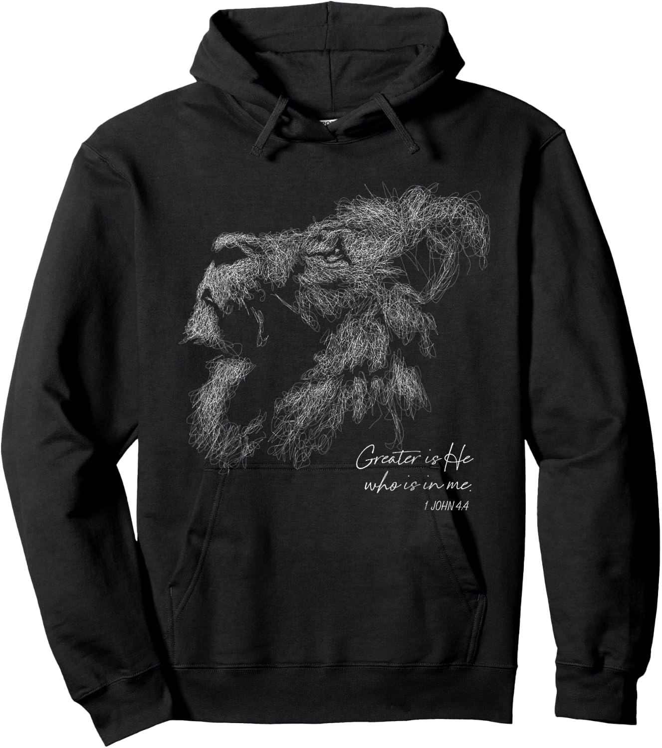 Lion of Judah Christian Hoodie - Hoodie | Black