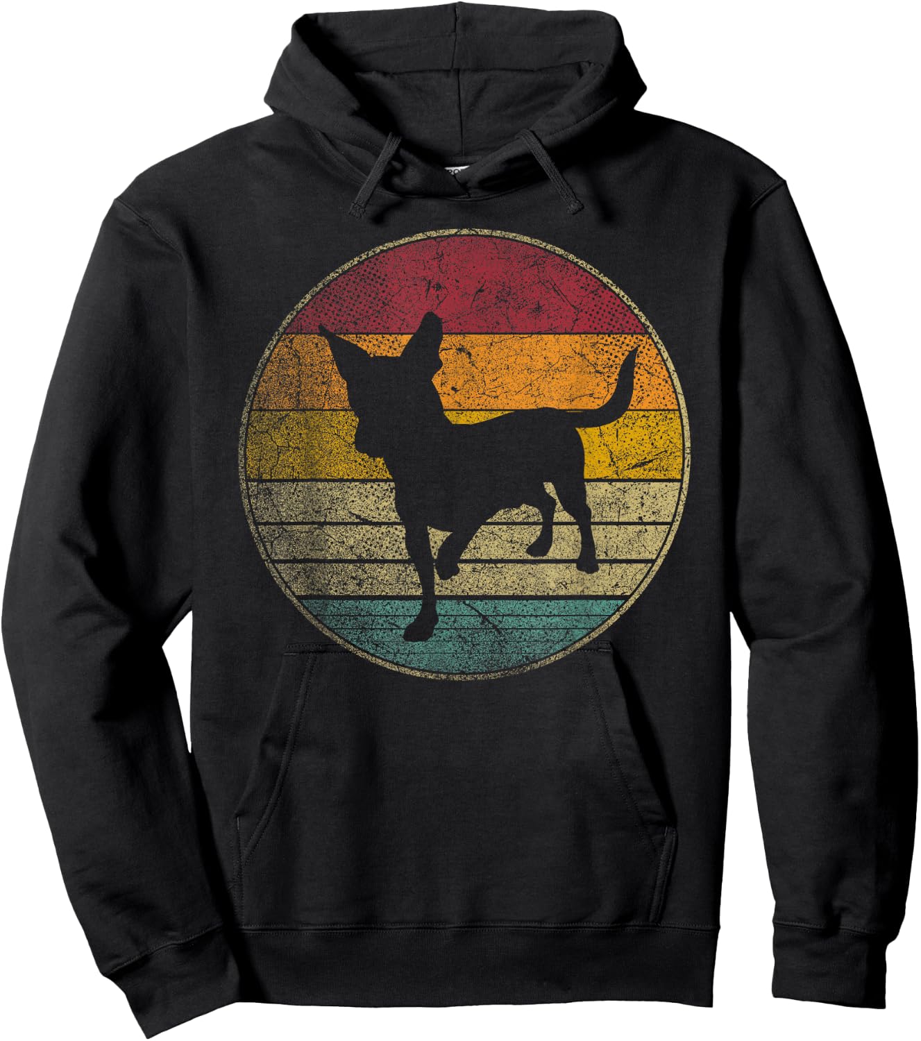 Chiweenie Dog Puppy Pet Gift Shirt Retro Style Vintage 80s Women Kids Hoodie - Hoodie | Black