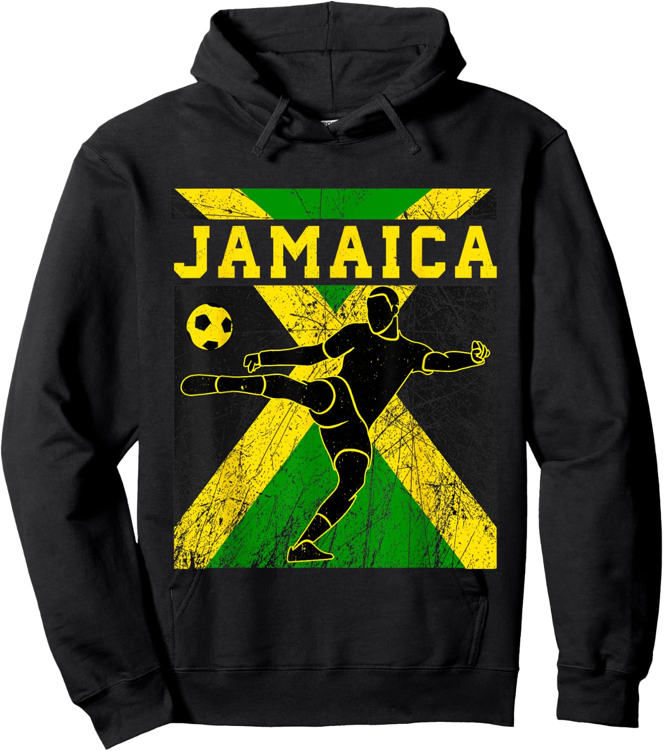 Jamaica Football Apparel Jamaican national Reggae Boys Hoodie - Hoodie | Black