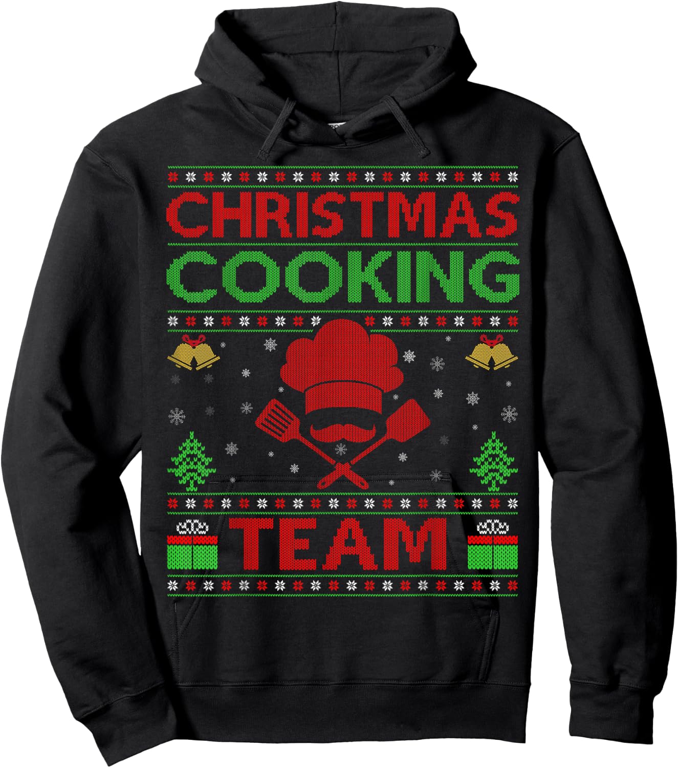 Cookies Squad Cooking Chef Christmas Cooking Team Ugly Hoodie - Hoodie | Black