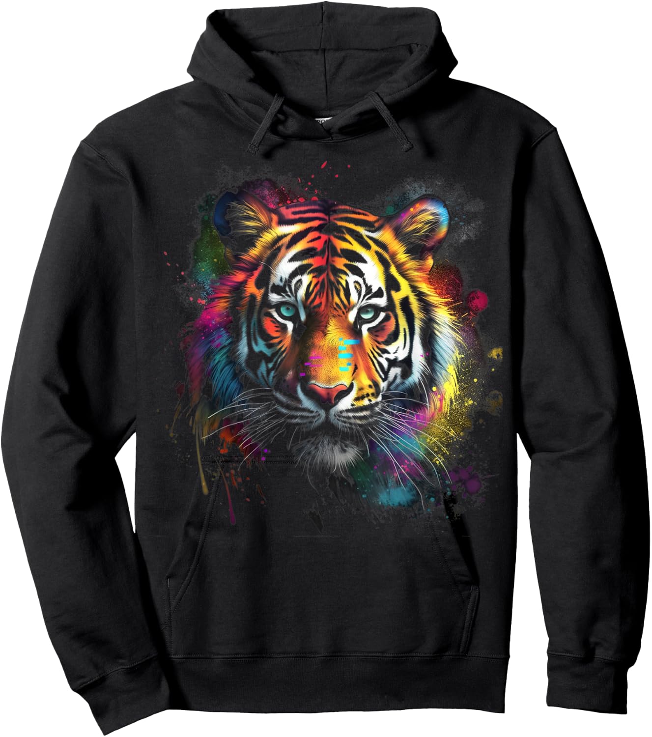 Tiger Animal Pop Art Hoodie - Hoodie | Black