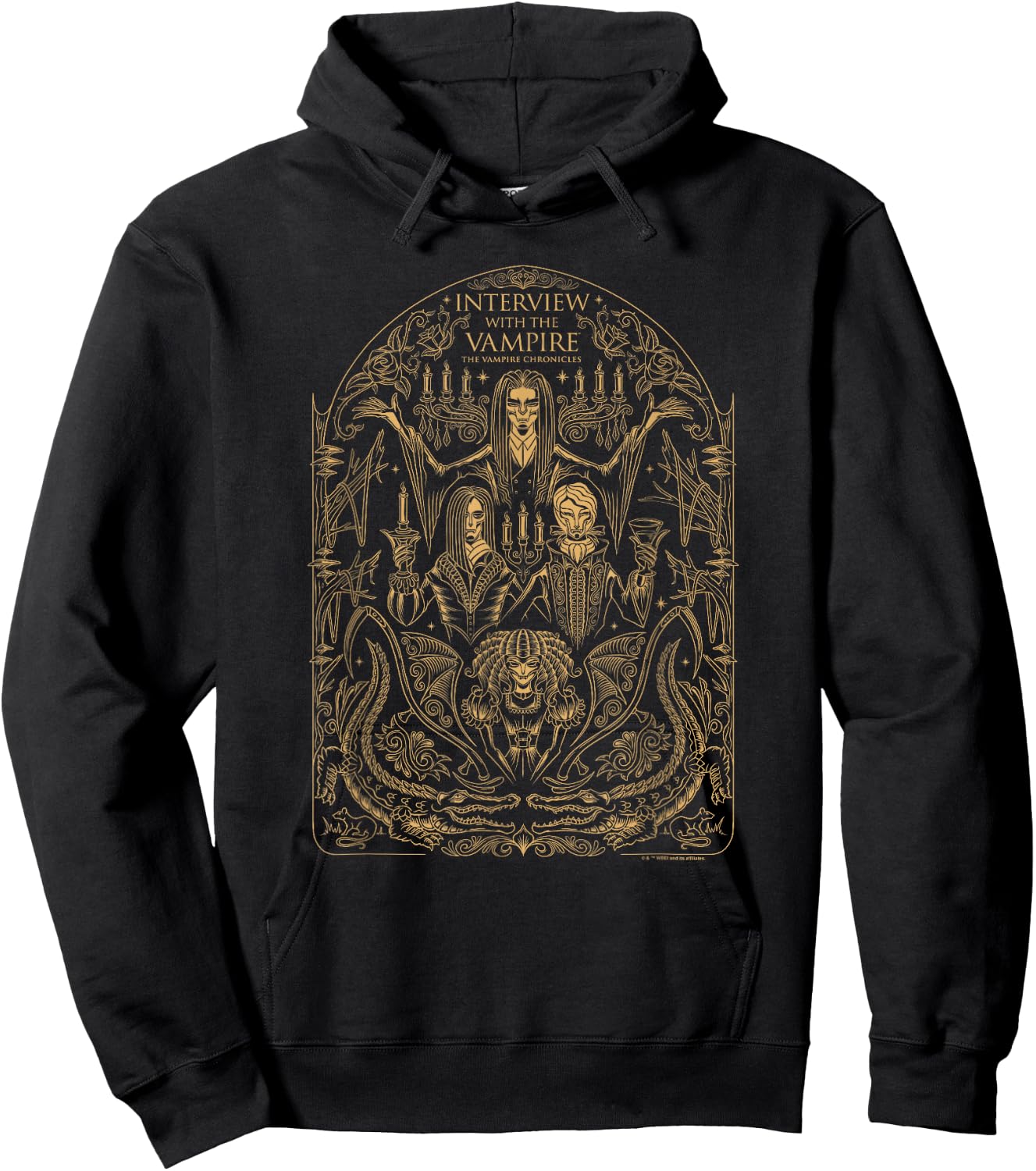 WB100 Interview with The Vampire Vintage Medieval Vampire Hoodie - Hoodie | Black