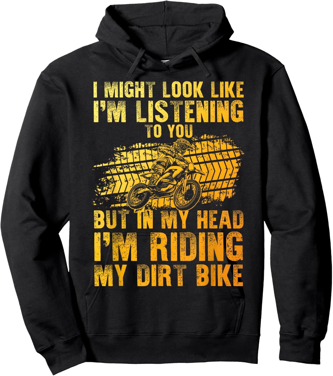 Funny Dirt Bike Art Women Dirtbike Motorcycle Riding Hoodie - Hoodie | Black