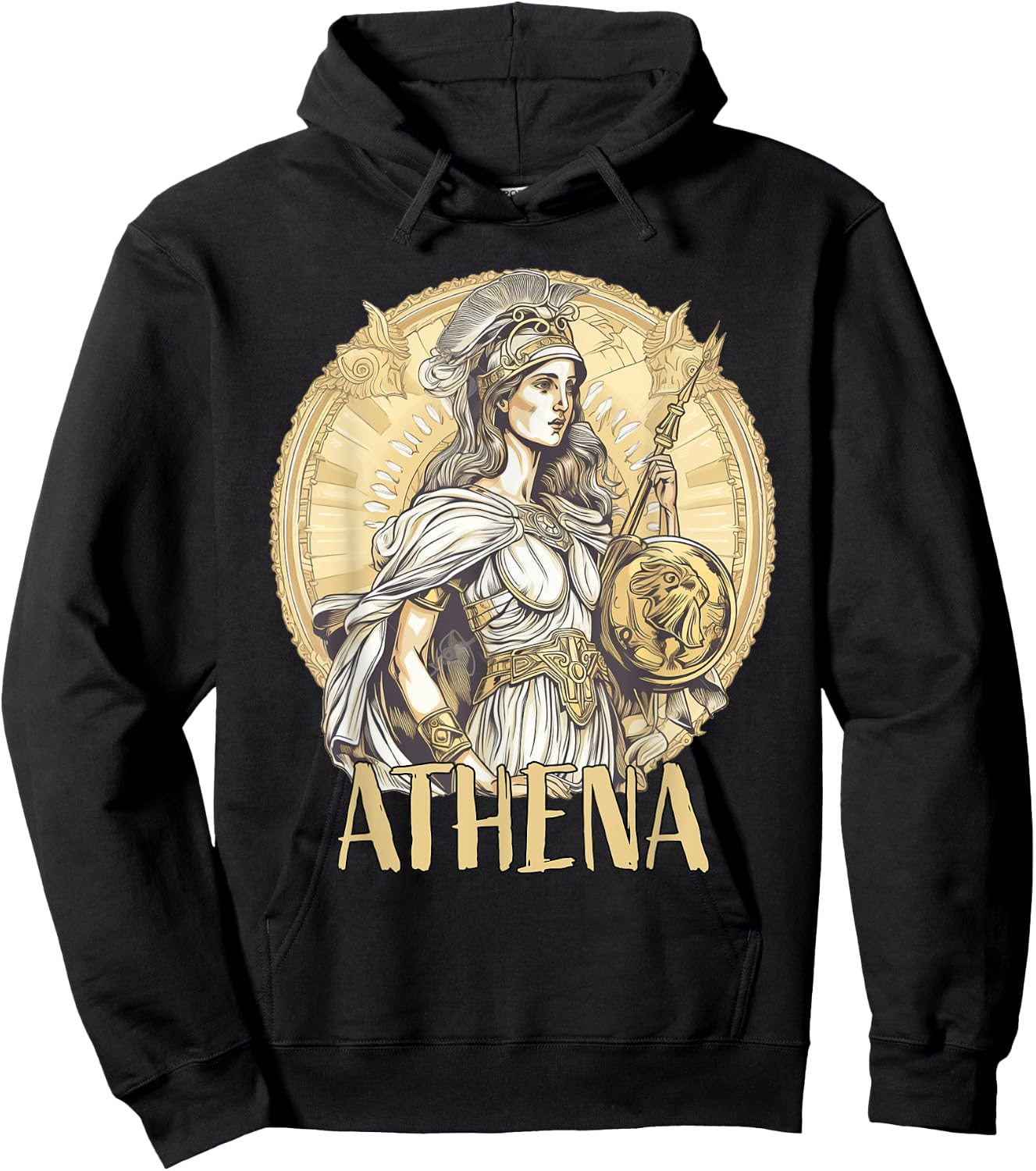 Greek Mythology: Athena the goddess of wisdom and war Hoodie - Hoodie | Black