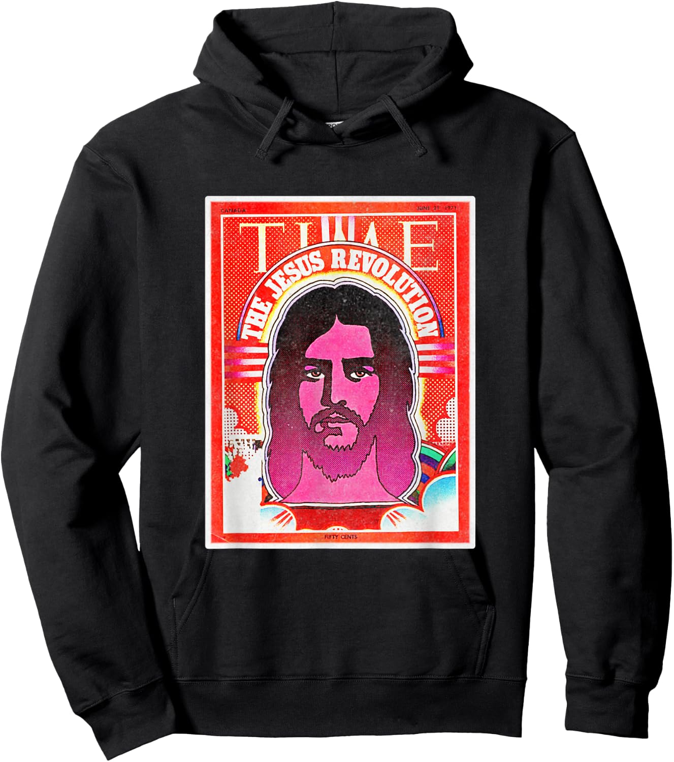 Graphic Jesus Revolution Christian Bible Retro Art Trendy Hoodie - Hoodie | Black