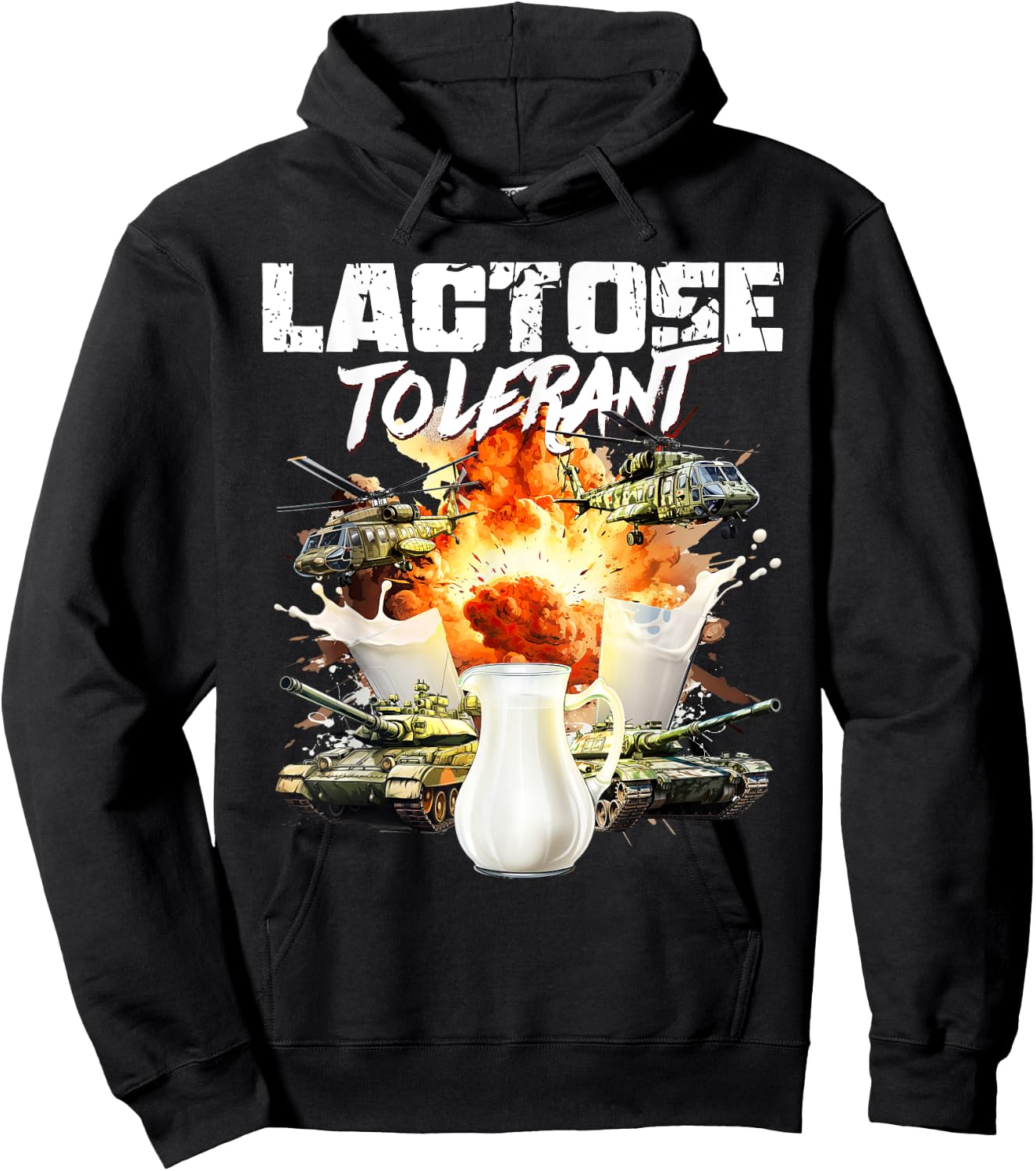 Lactose Tolerant Hoodie - Hoodie | Black