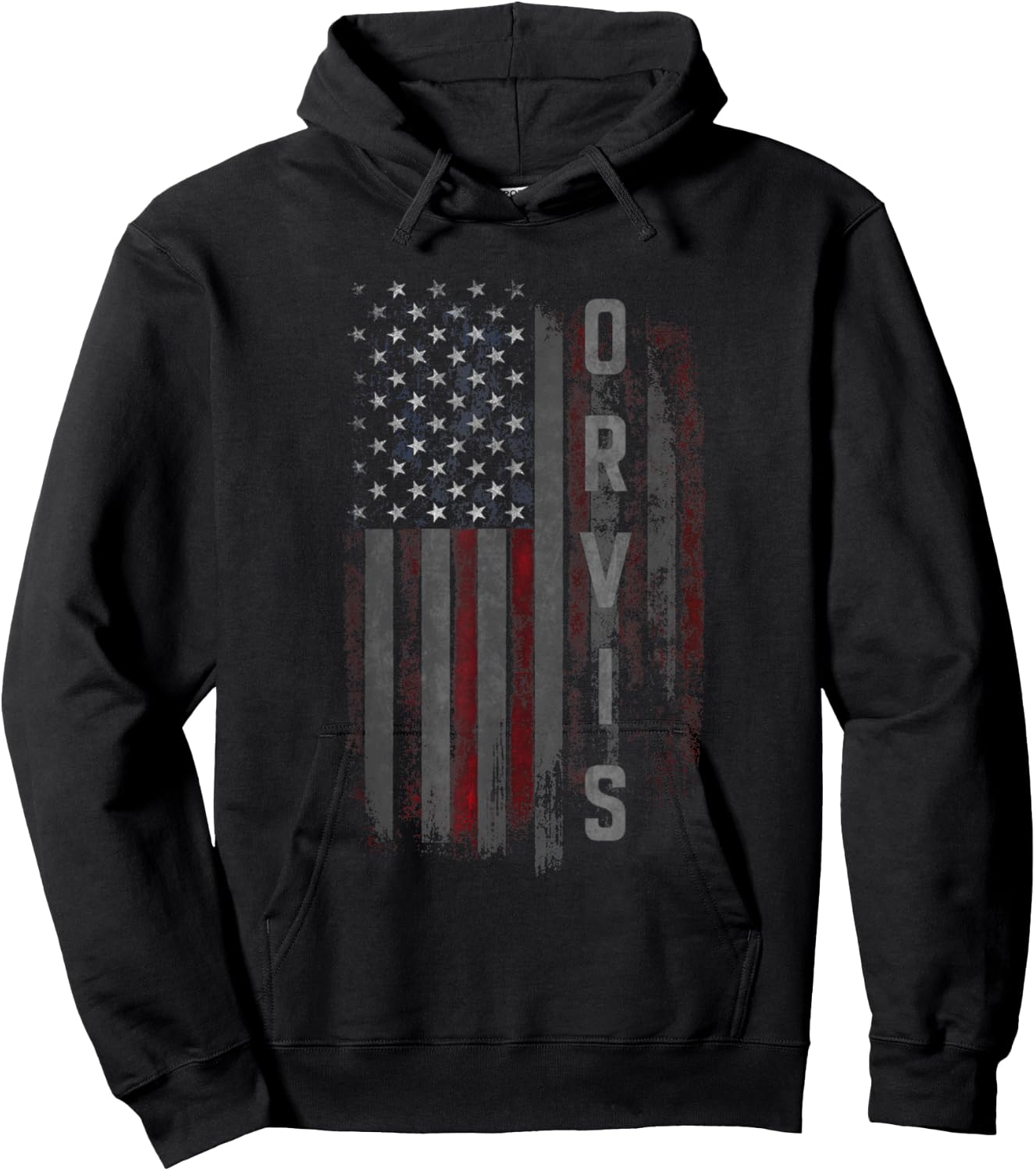 Orvis Family American Flag Hoodie - Hoodie | Black