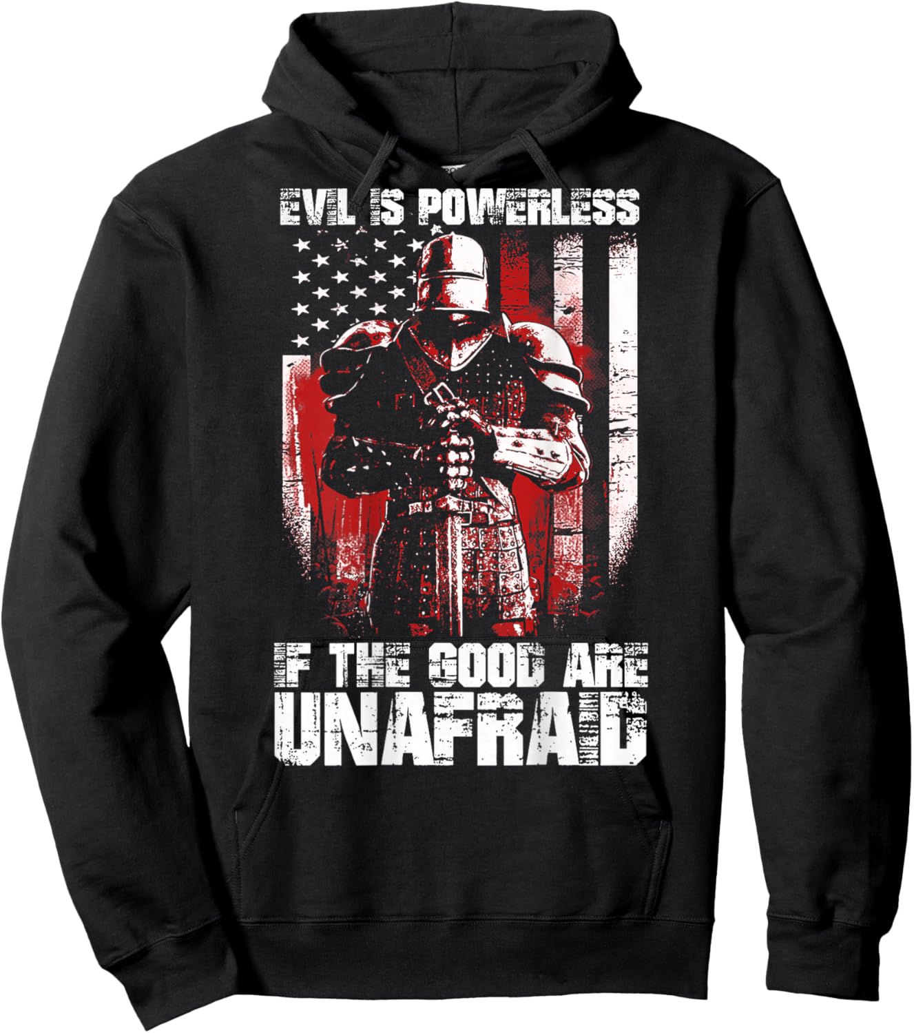 Crusader The Good Are Unafraid Fight Evil Knight Templar Hoodie - Hoodie | Black