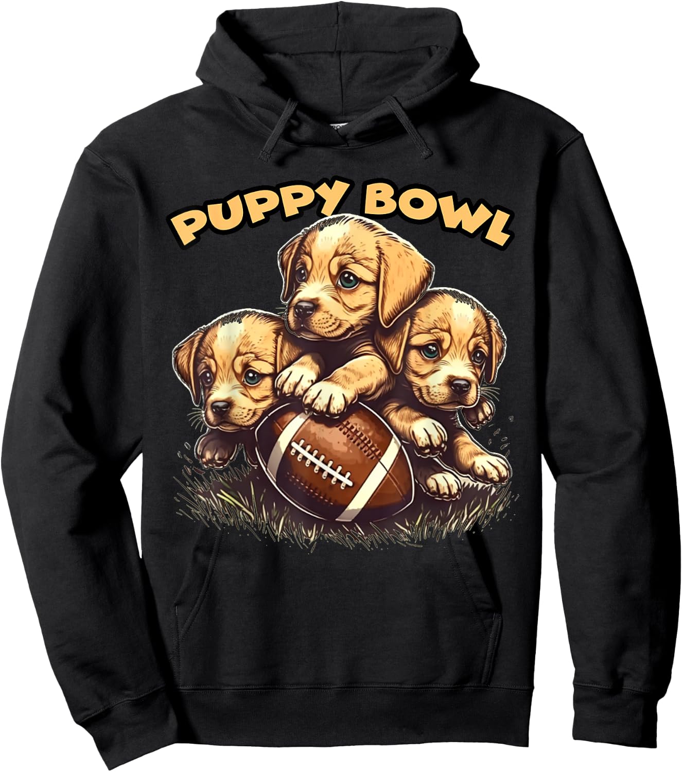 Puppy Bowl Sunday Funny Puppies Puppybowl Dog Fan Hoodie - Hoodie | Black