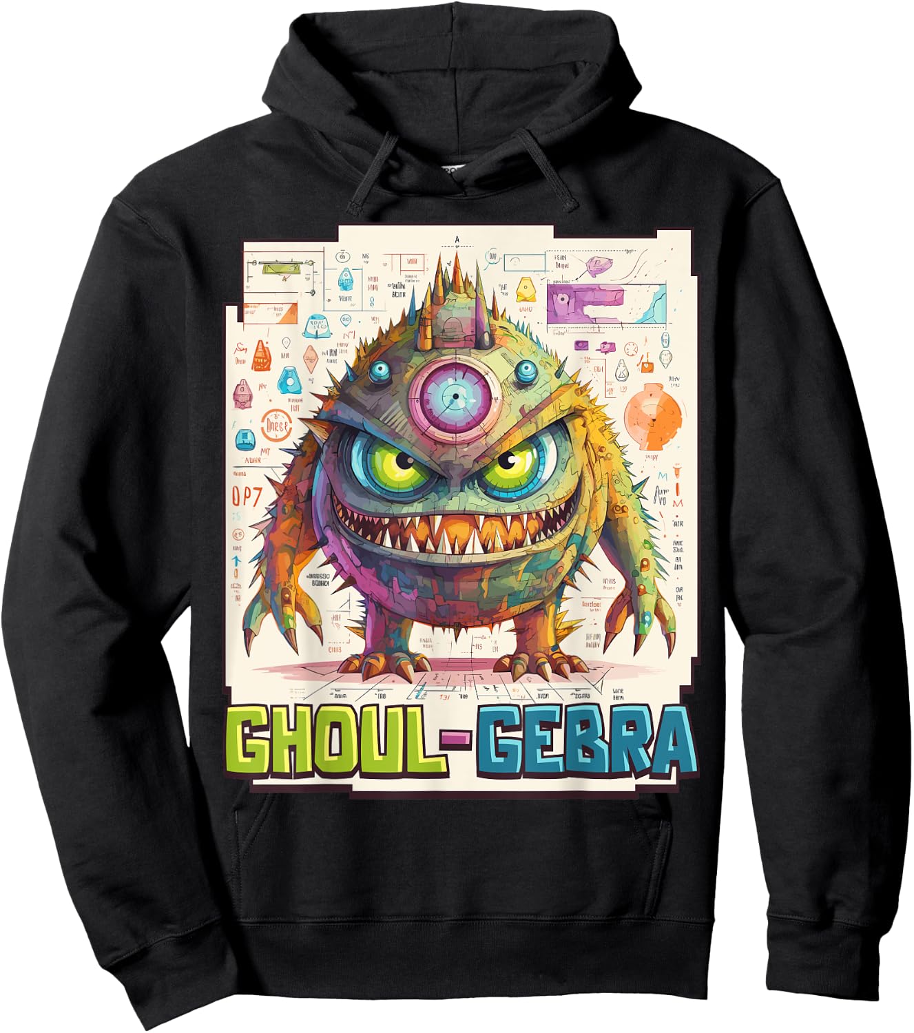 Ghoul-gebra - Funny Halloween Math Teacher Student Algebra Men Women Hoodie - Hoodie | Black