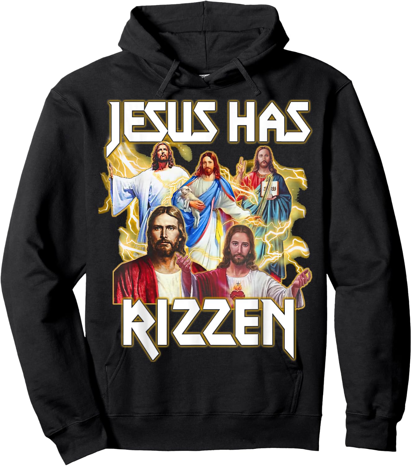Jesus Has Rizzen, Christian Bible Faith, Christian Religion Hoodie - Hoodie | Black