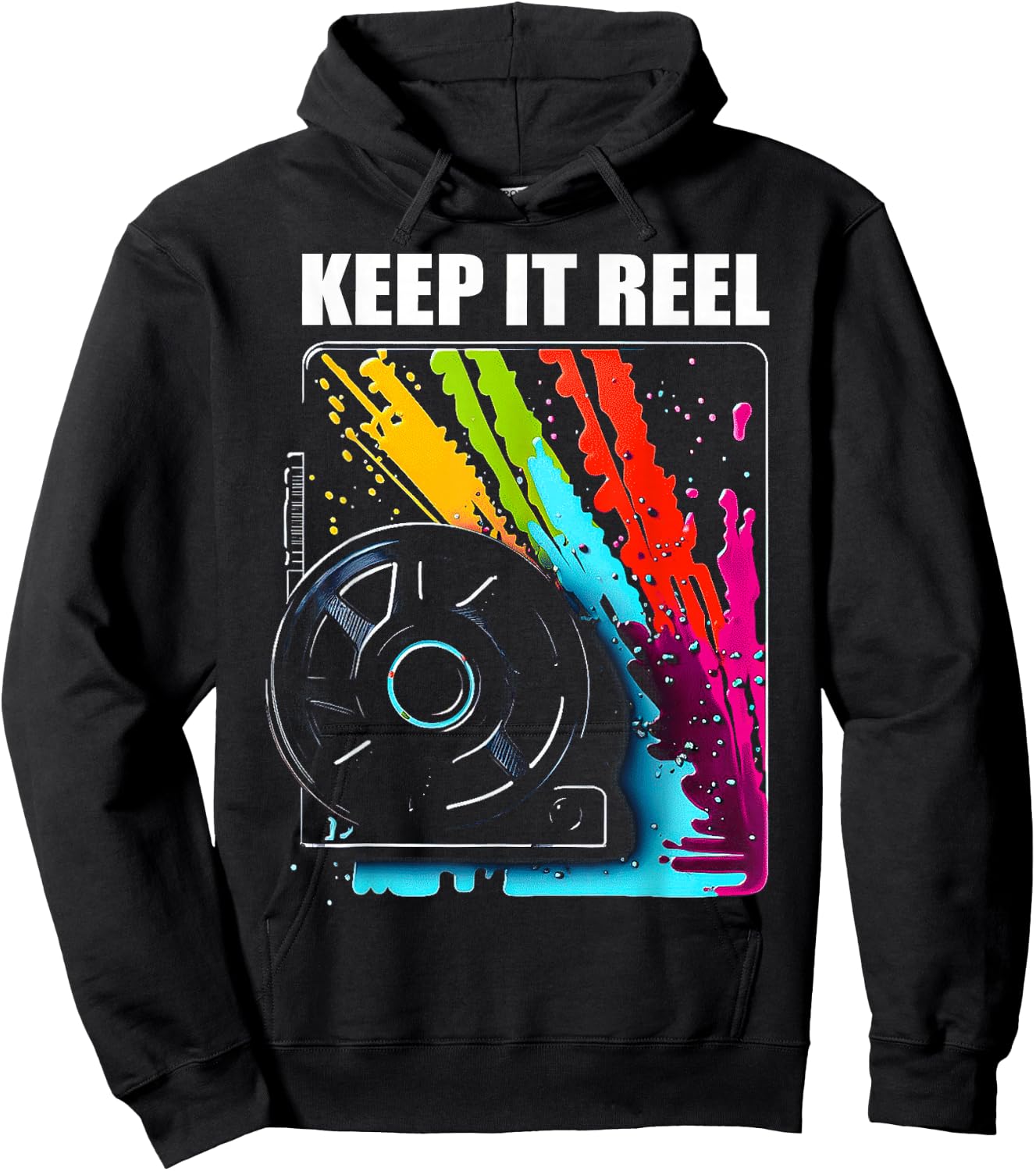 Keep It Reel for Film Fans, Film Students and Filmmakers Hoodie - Hoodie | Black