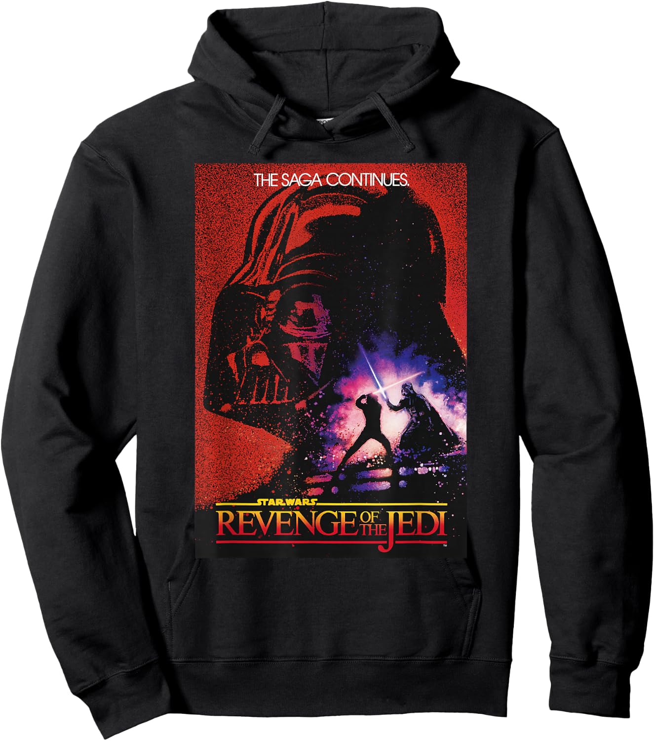 Star Wars: Return of the Jedi Darth Vader Background Poster Hoodie - Hoodie | Black