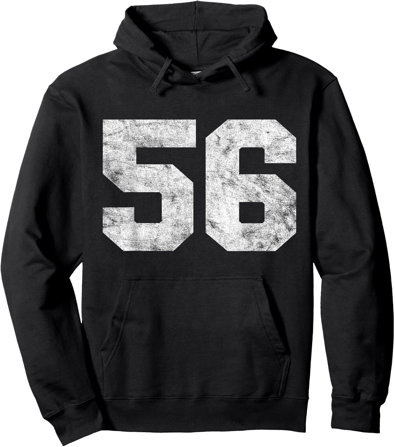 Vintage Lucky Number 56 Birthday Sports Player Team Athlete Hoodie - Hoodie | Black