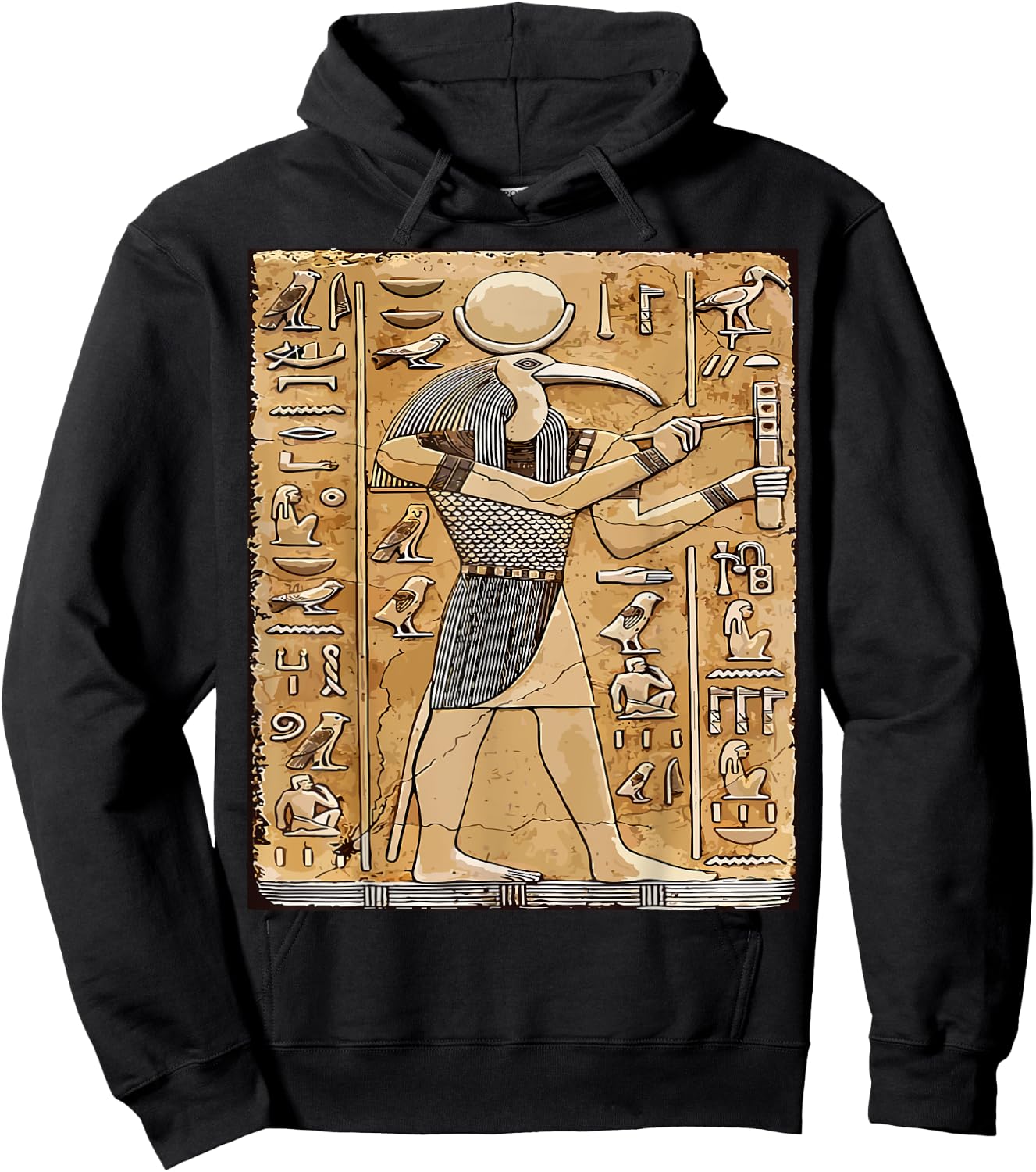 Djehuty | Egyptian God Of Moon | THOTH Hoodie - Hoodie | Black