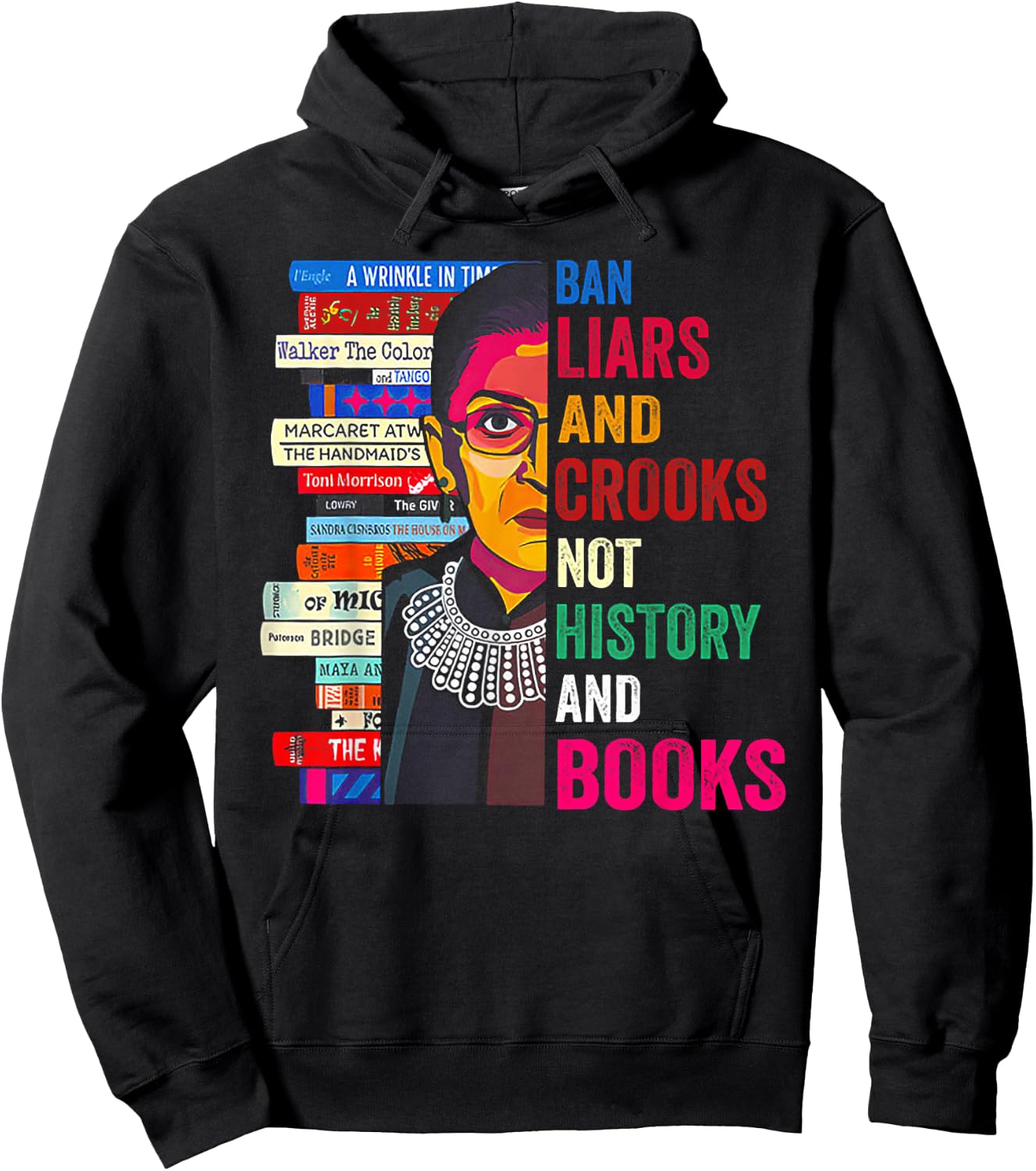 Ban Liars And Crooks Not History And Books Hoodie - Hoodie | Black