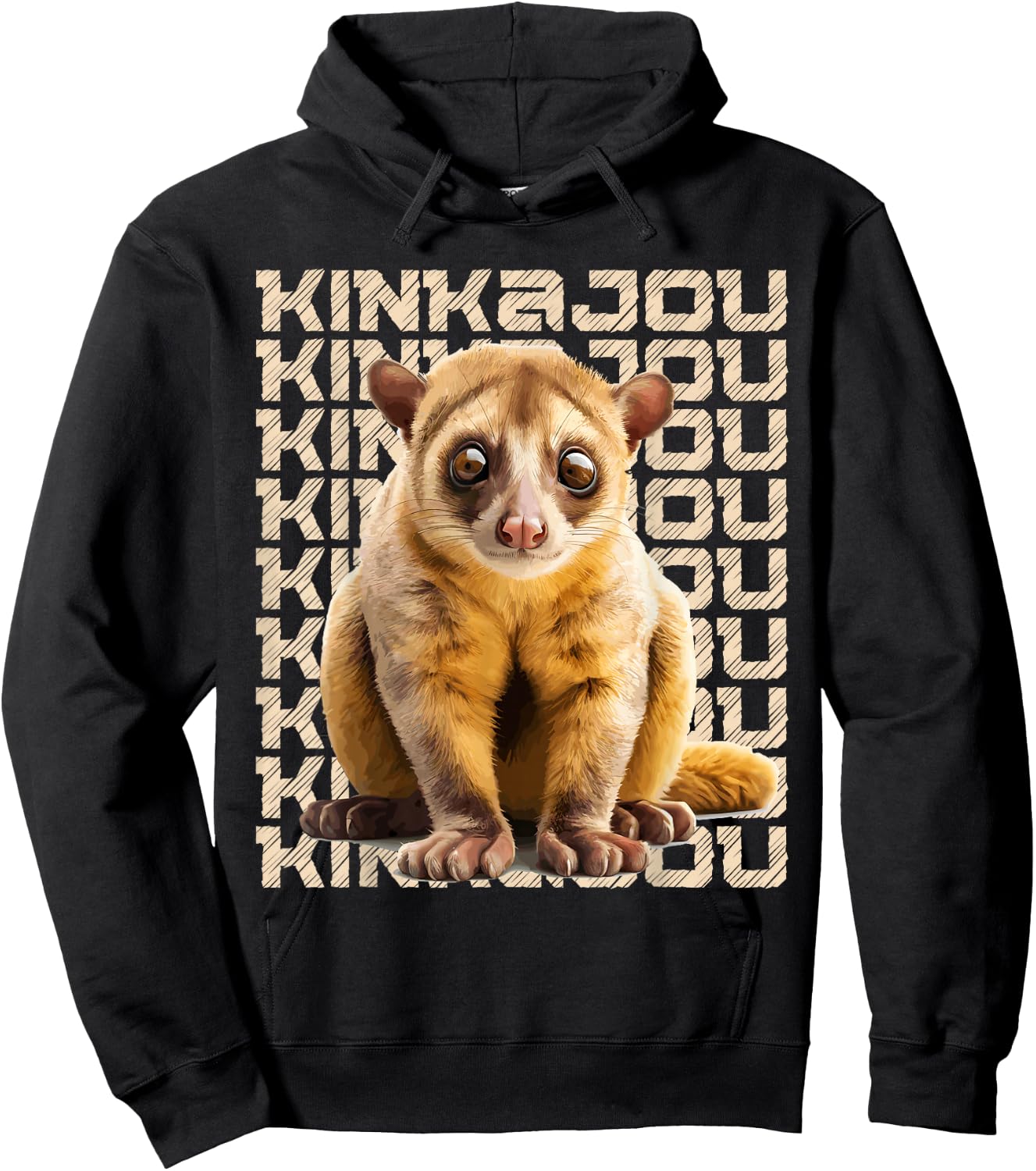 Kinkajou Animal, Kinkajou Hoodie - Hoodie | Black