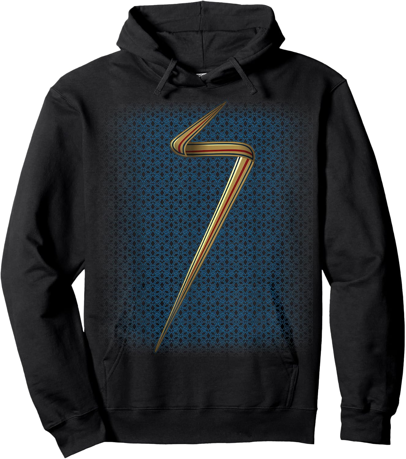 Marvel Ms. Marvel Kamala Khan Super Hero Halloween Costume Hoodie - Hoodie | Black