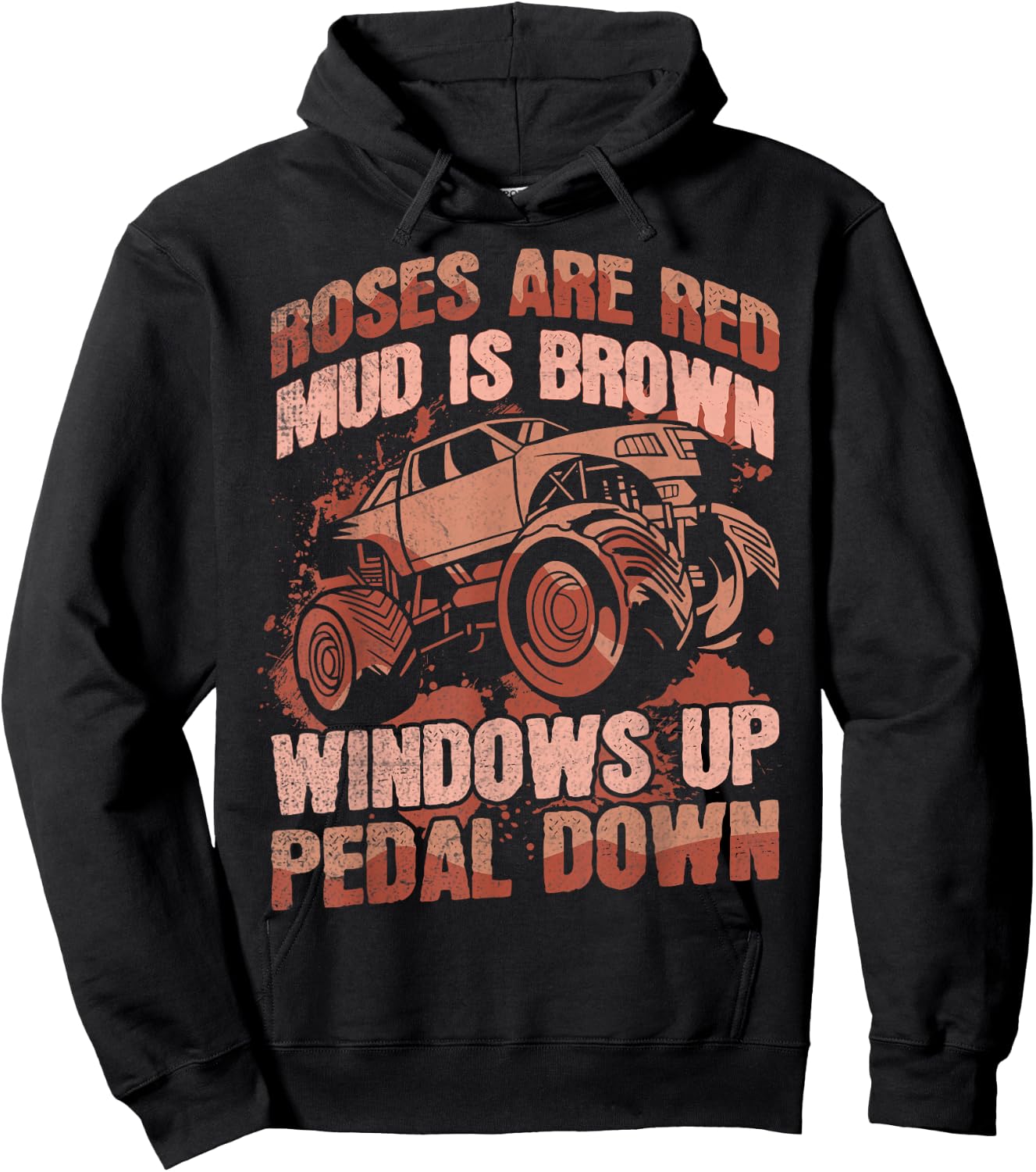 Mudding and Mud Bogging Design for a Mudding Lover Hoodie - Hoodie | Black