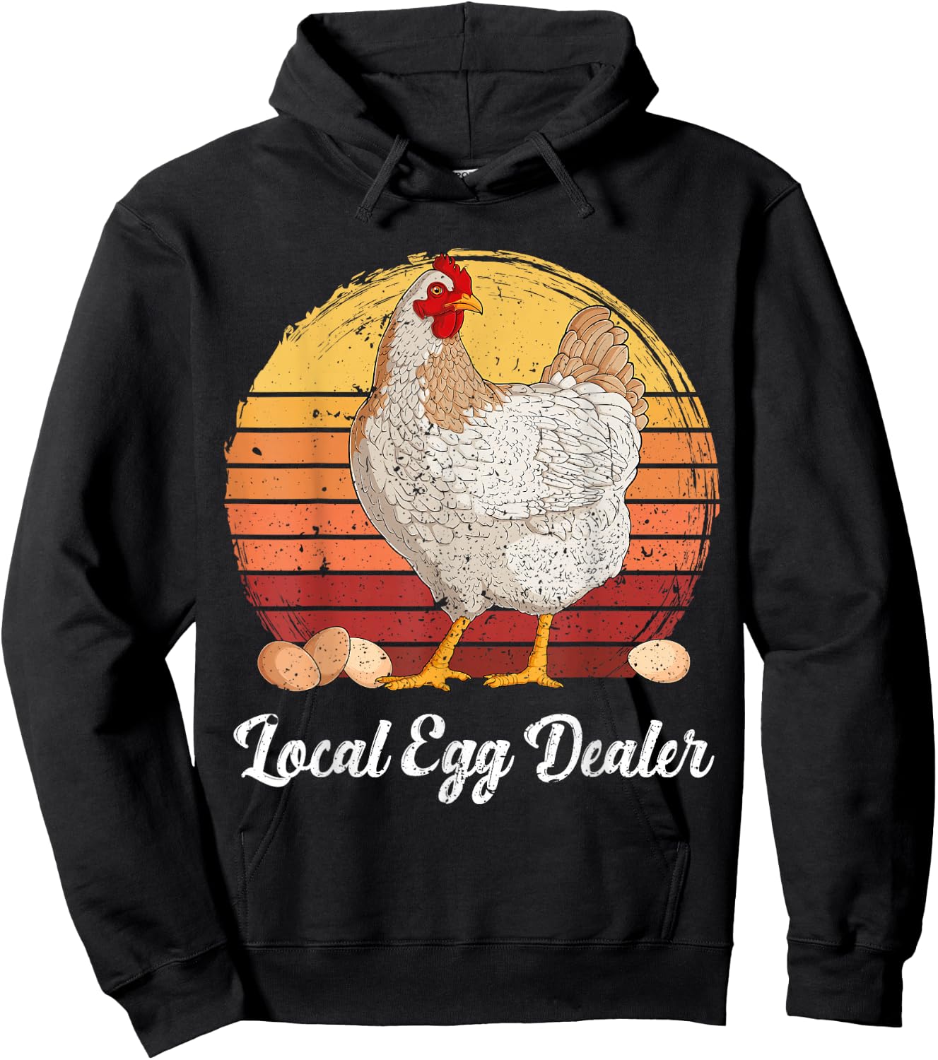 Supporting Local Egg Dealer Chickens Egg Lover Women Men Hoodie - Hoodie | Black