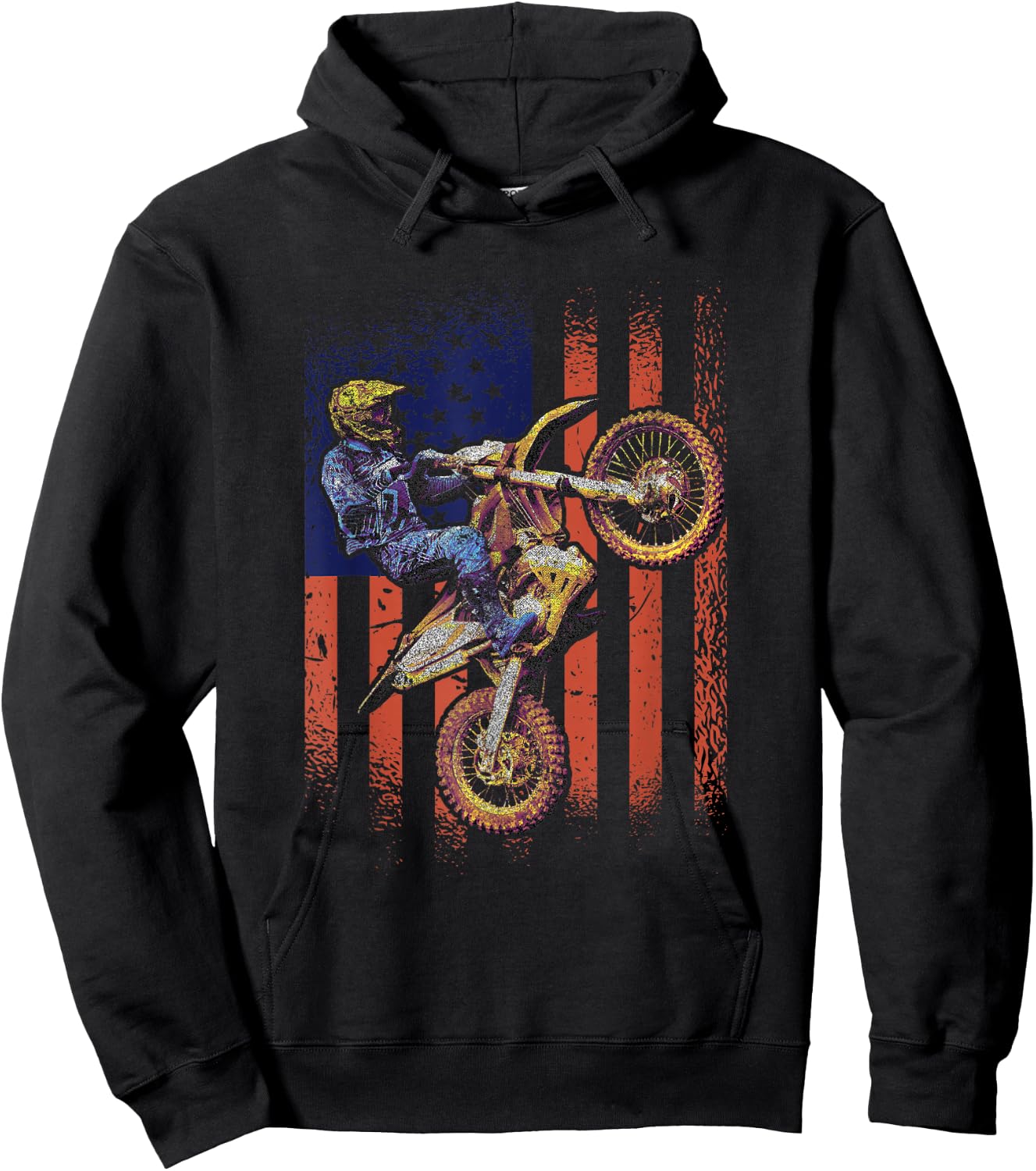 Supercross Dirt Bike Racing Hoodie - Hoodie | Black