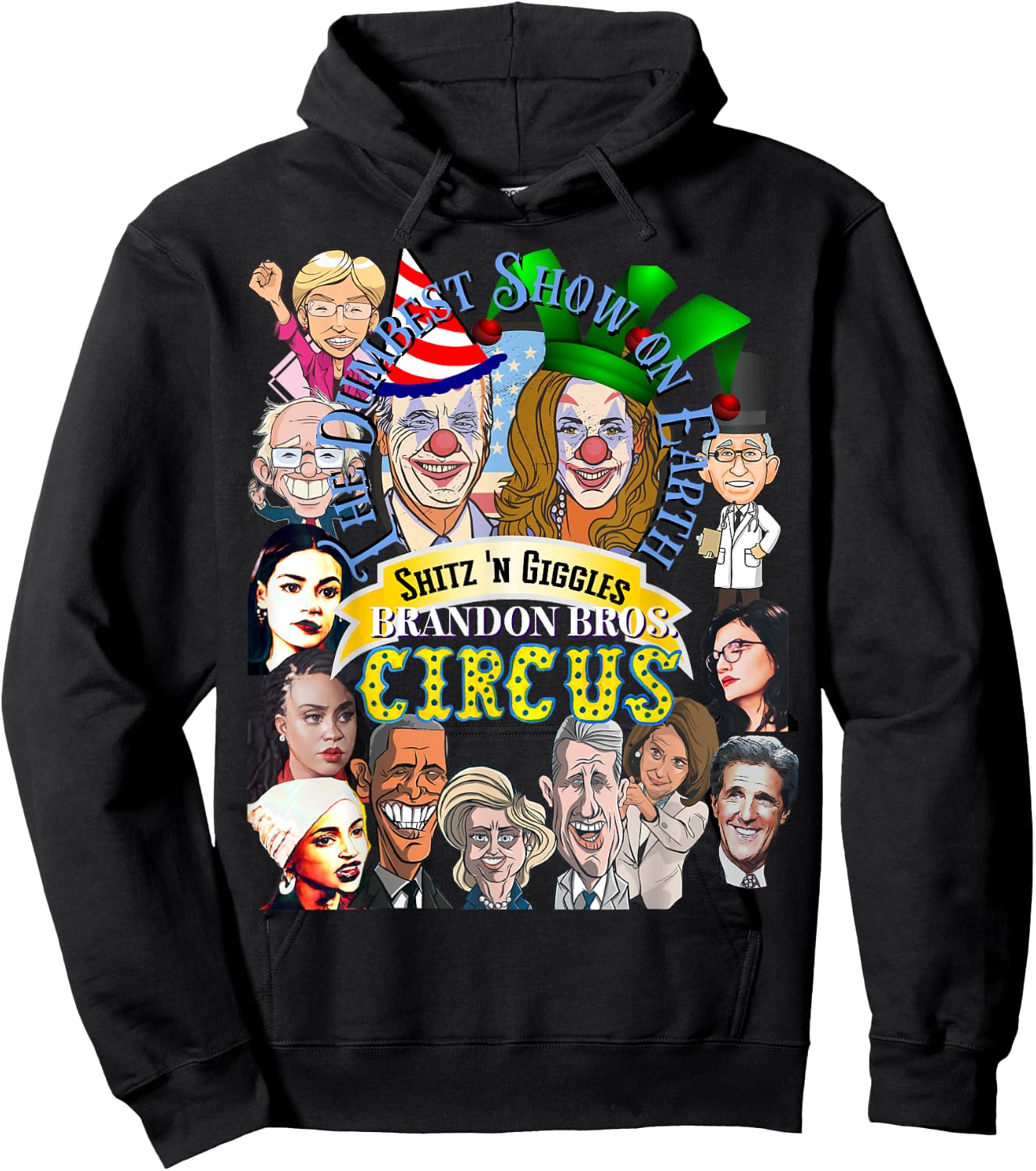 Weekend at Bidens Circus Trump Trump in Trump Time Hoodie - Hoodie | Black