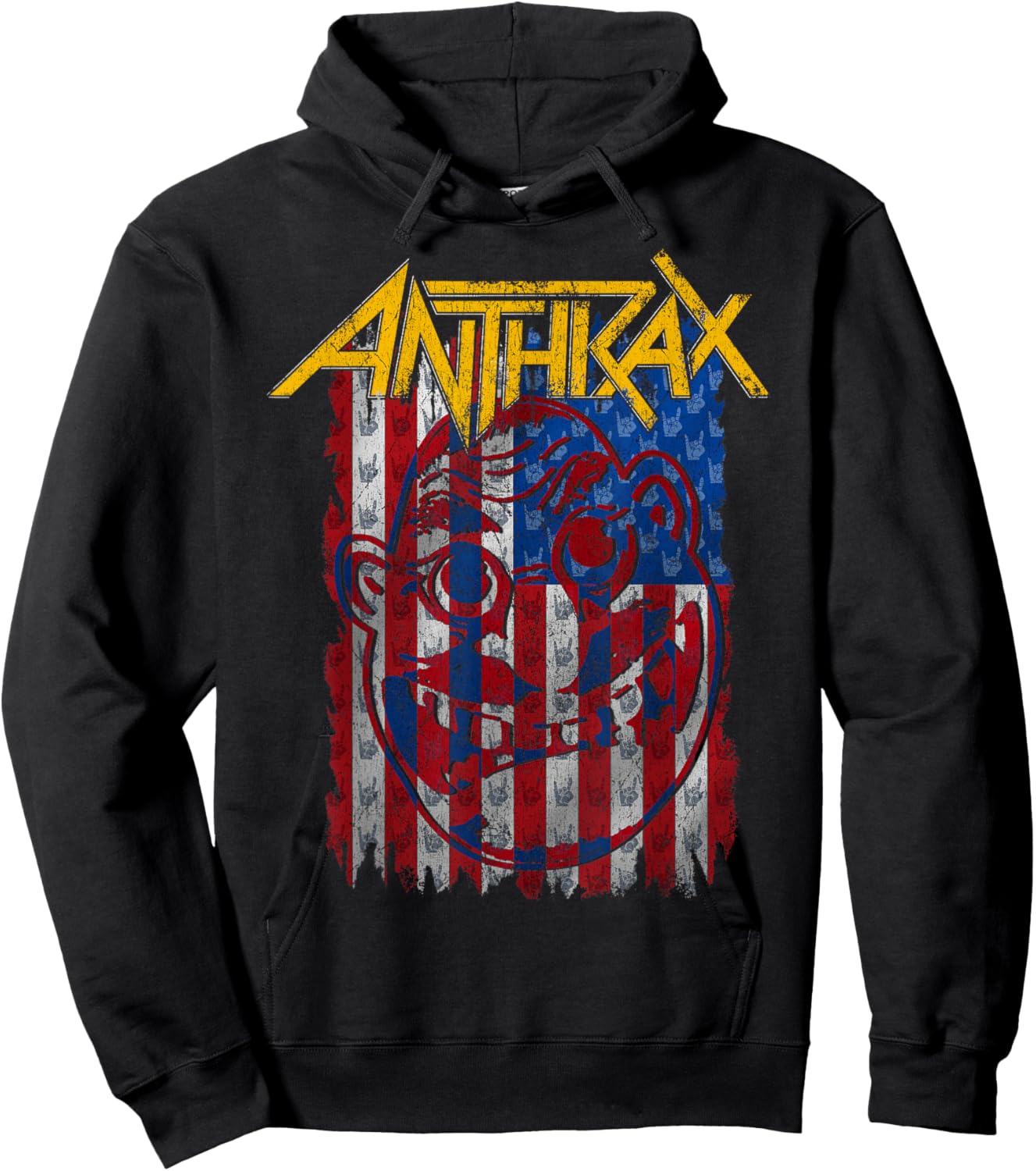 Anthrax – Flag Hoodie - Hoodie | Black