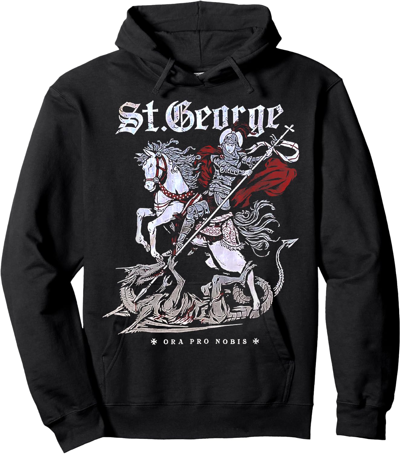 St. George and the Dragon Hoodie - Hoodie | Black