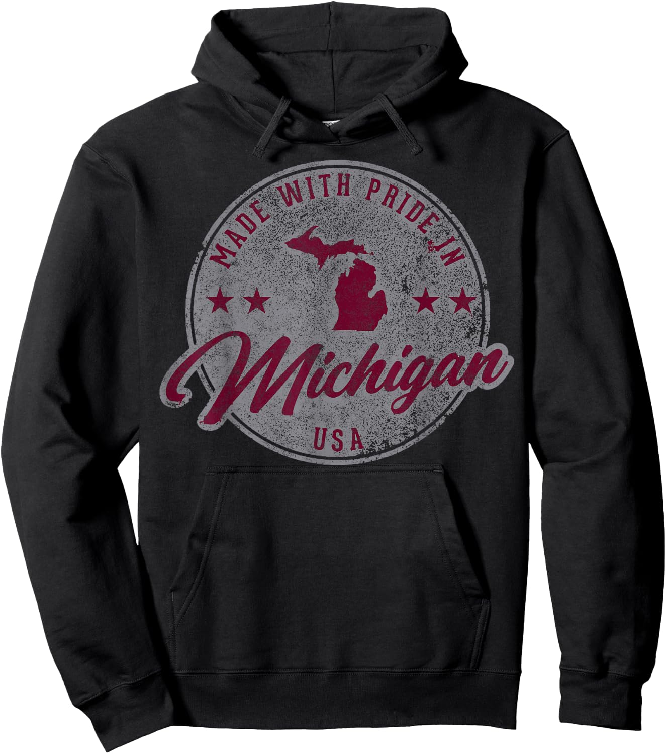 Vintage Great Lakes State Michigan Yooper Family Vacation Hoodie - Hoodie | Black
