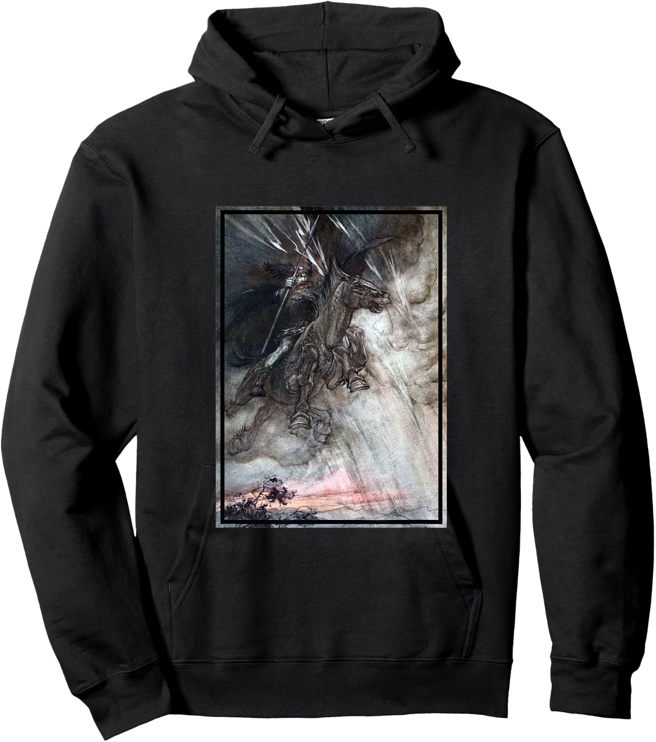 King Wotan - Rhinegold and the Valkyries Illustration Hoodie - Hoodie | Black
