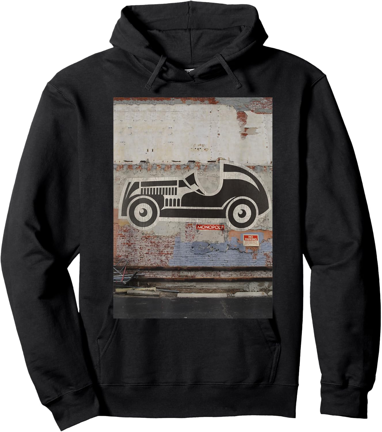 Monopoly Car Street Art Game Piece Poster Hoodie - Hoodie | Black