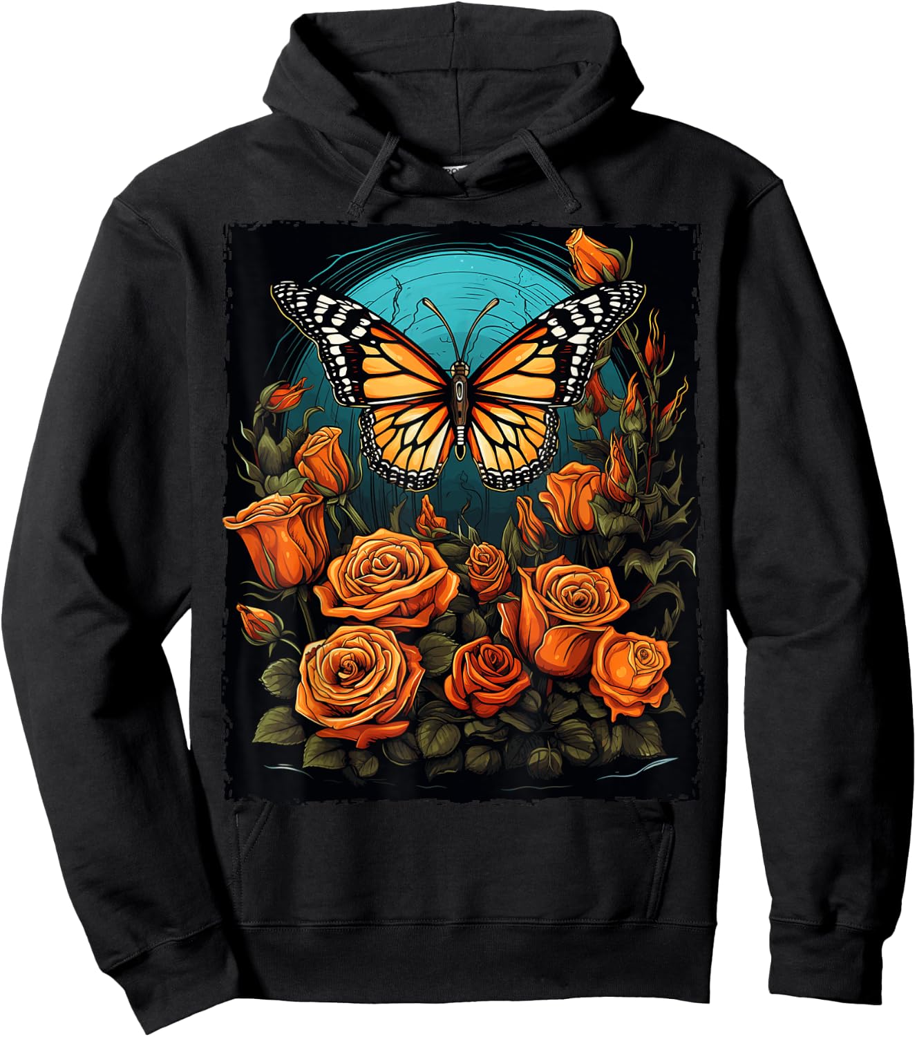 Monarch Butterfly Halloween Hoodie - Hoodie | Black