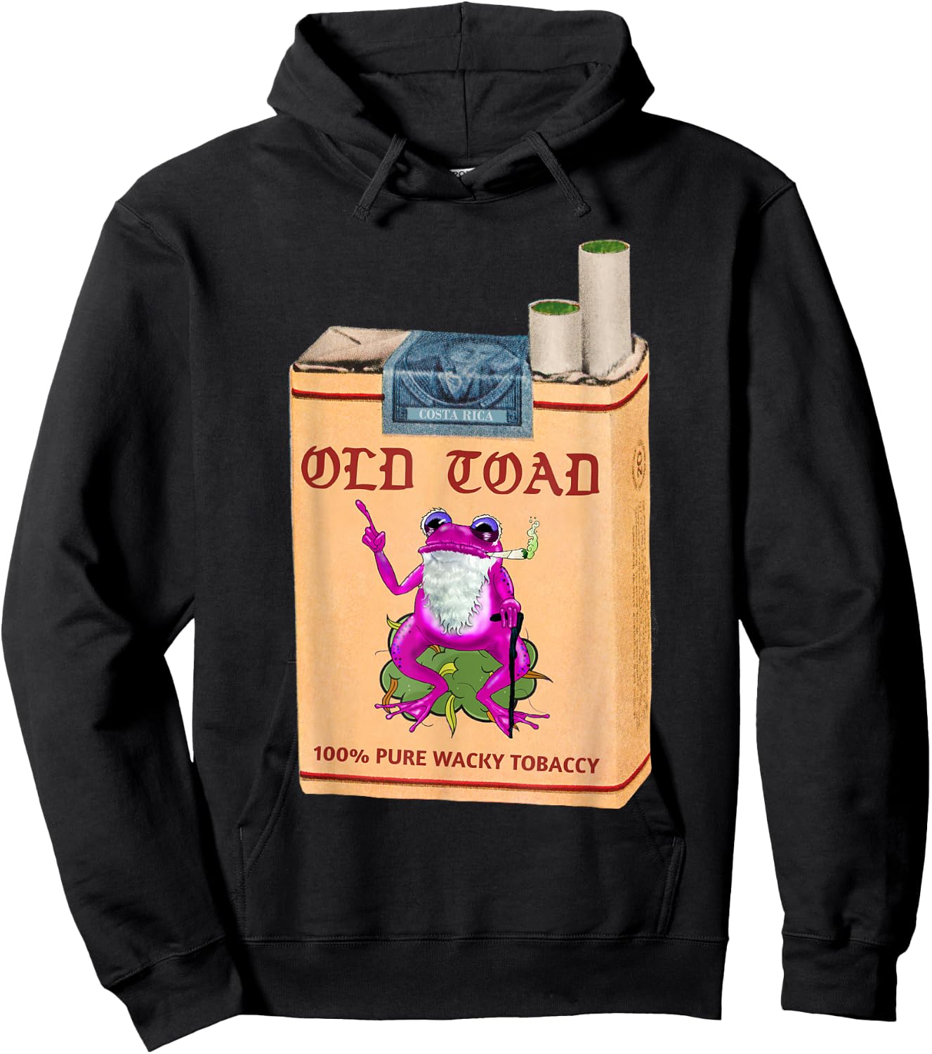 Poison Dart Frogs Retro Vintage Cannabis Cigarette Fifties Hoodie - Hoodie | Black