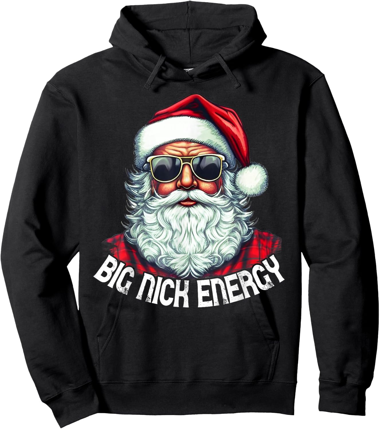 Big Nick Energy Funny Santa Christmas Hoodie - Hoodie | Black