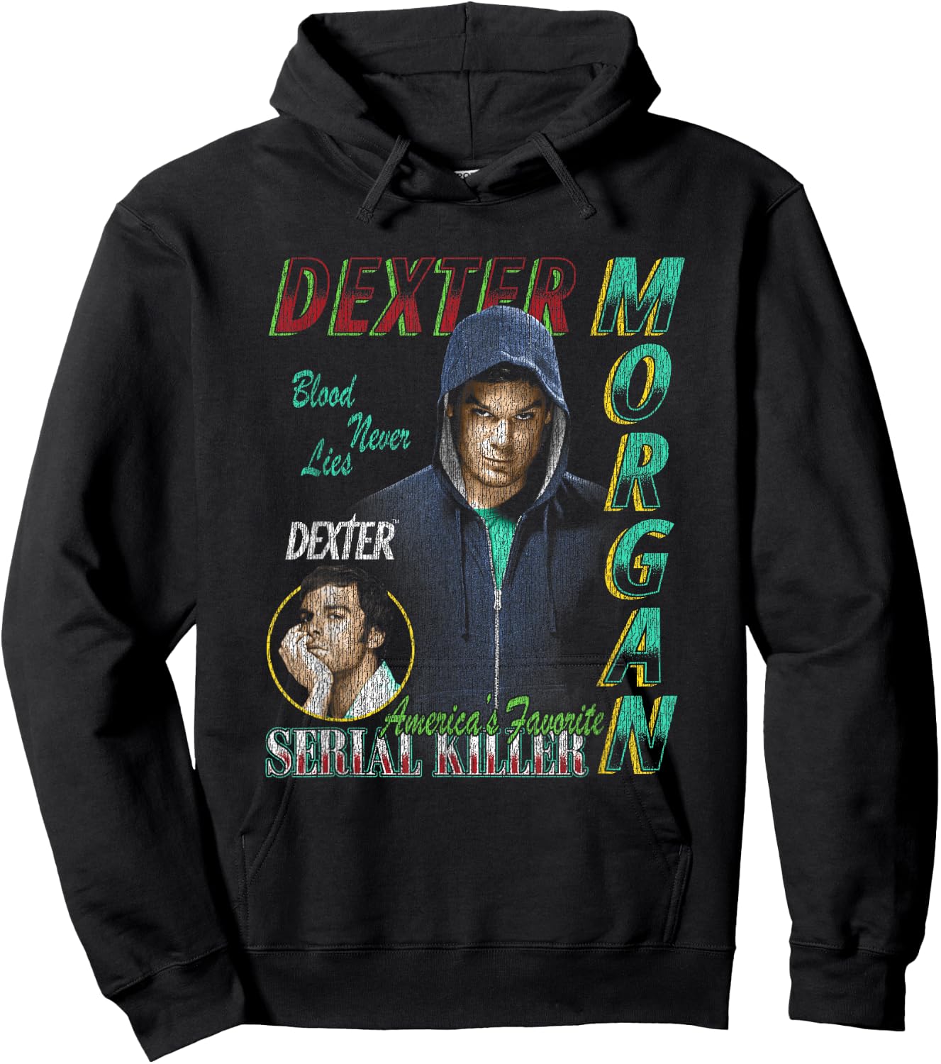 Dexter 90’s Bootleg Dexter Morgan TV Show Hoodie - Hoodie | Black
