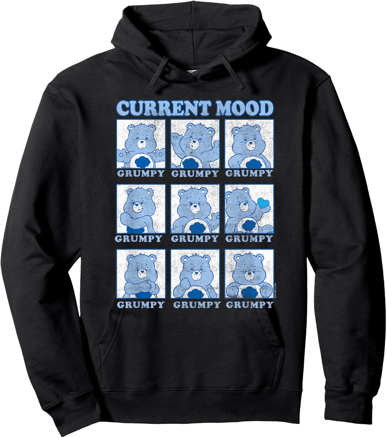 Care Bears Grumpy Bear Current Mood Emotions Box Up Hoodie - Hoodie | Black
