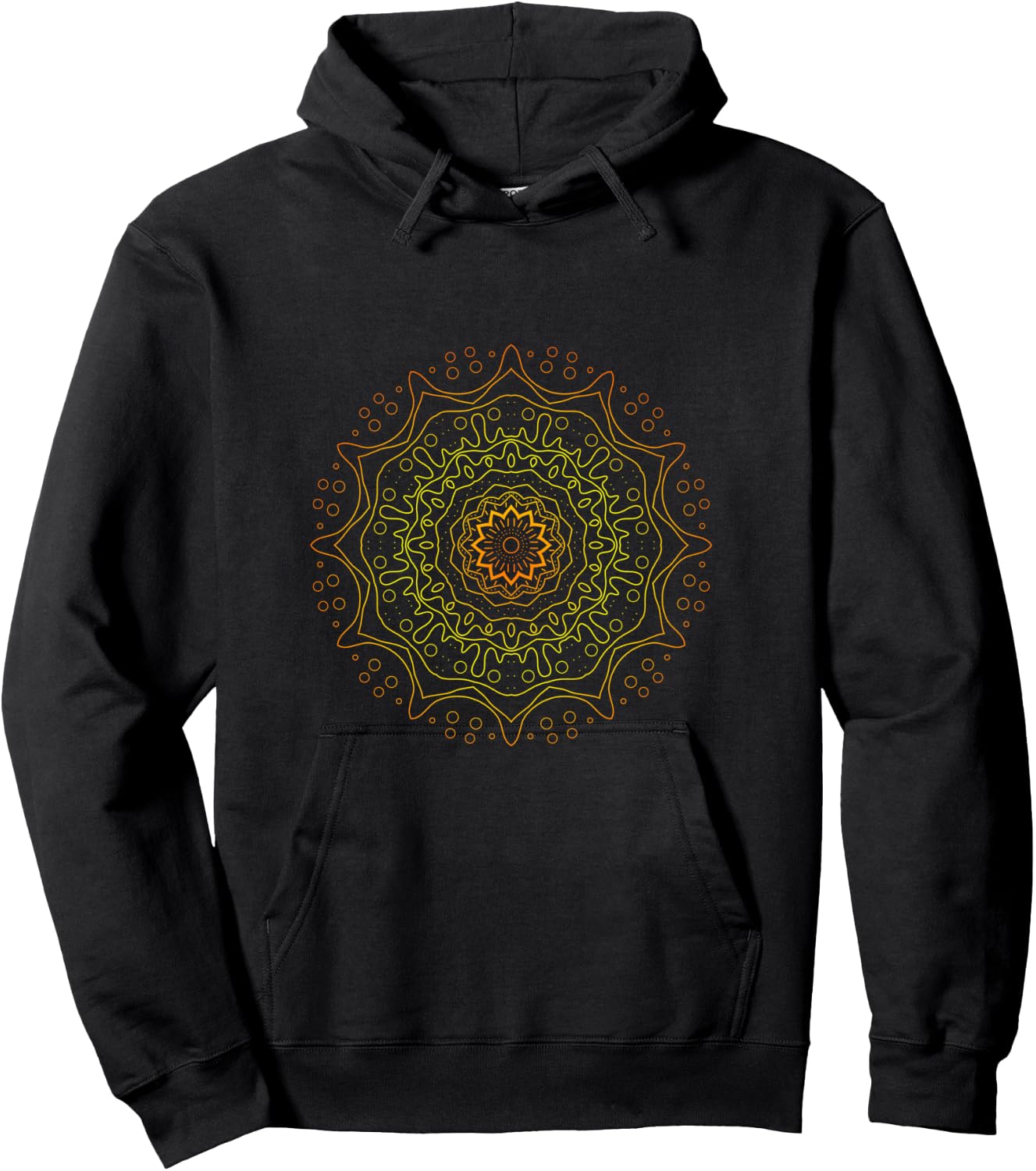 Mandalas, spiritual meditation, fractal geometry Hoodie - Hoodie | Black