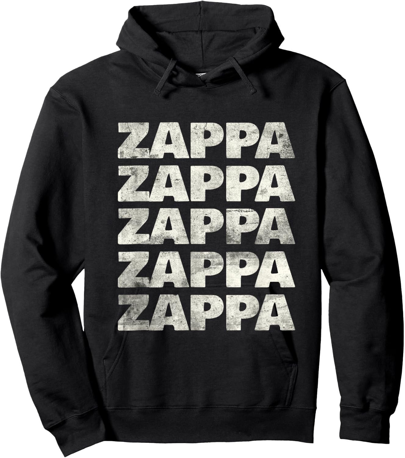 Love Heart Zappa Grunge Retro Vintage Style Black Zappa Hoodie - Hoodie | Black