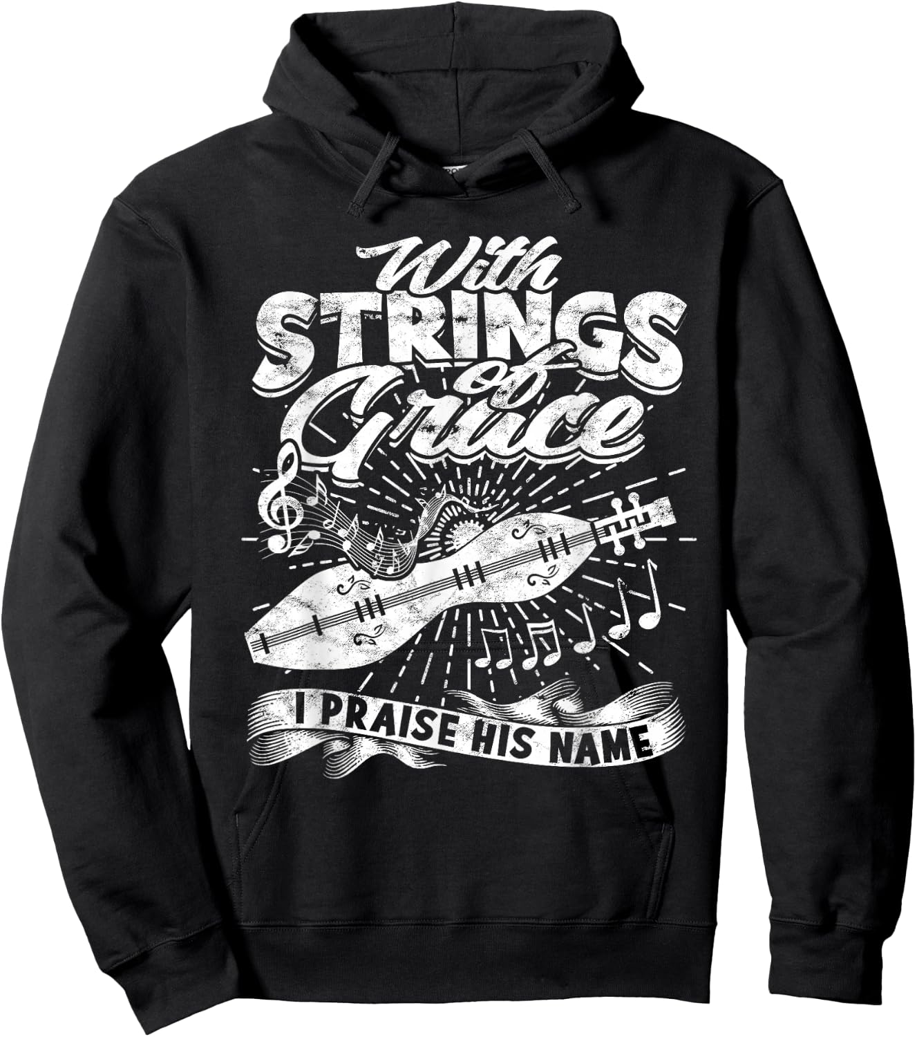 Dulcimer Player Mountain Dulcimer Hoodie - Hoodie | Black