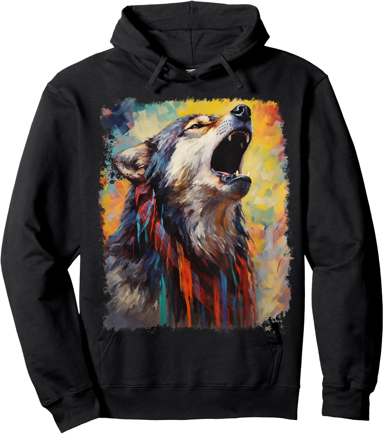 Wolf Man Hoodie - Hoodie | Black