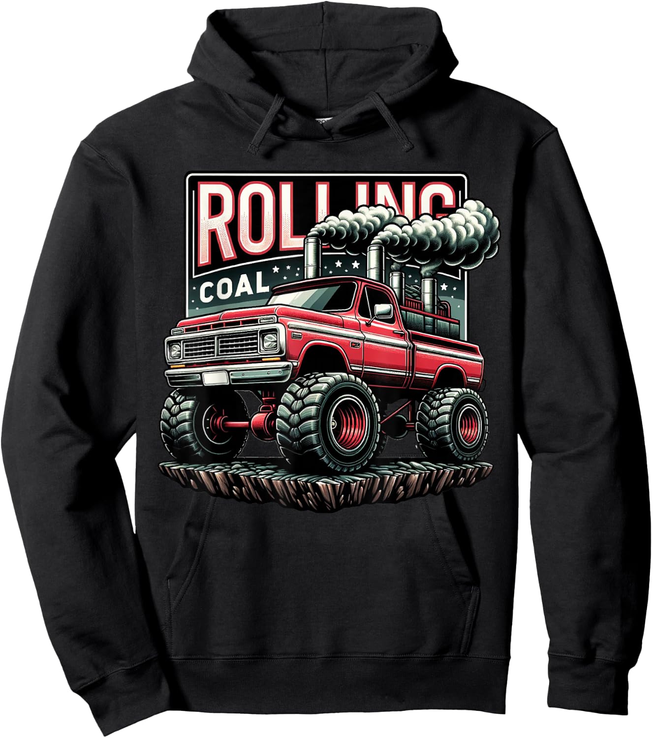Rolling Coal Vintage Truck Turbo Brothers Mechanic Gift Hoodie - Hoodie | Black
