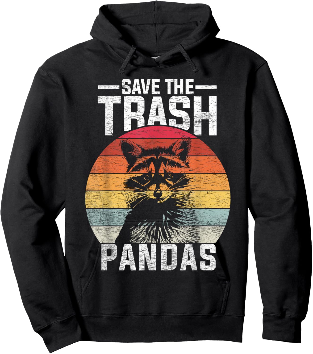 Funny Raccoon Hoodie - Hoodie | Black